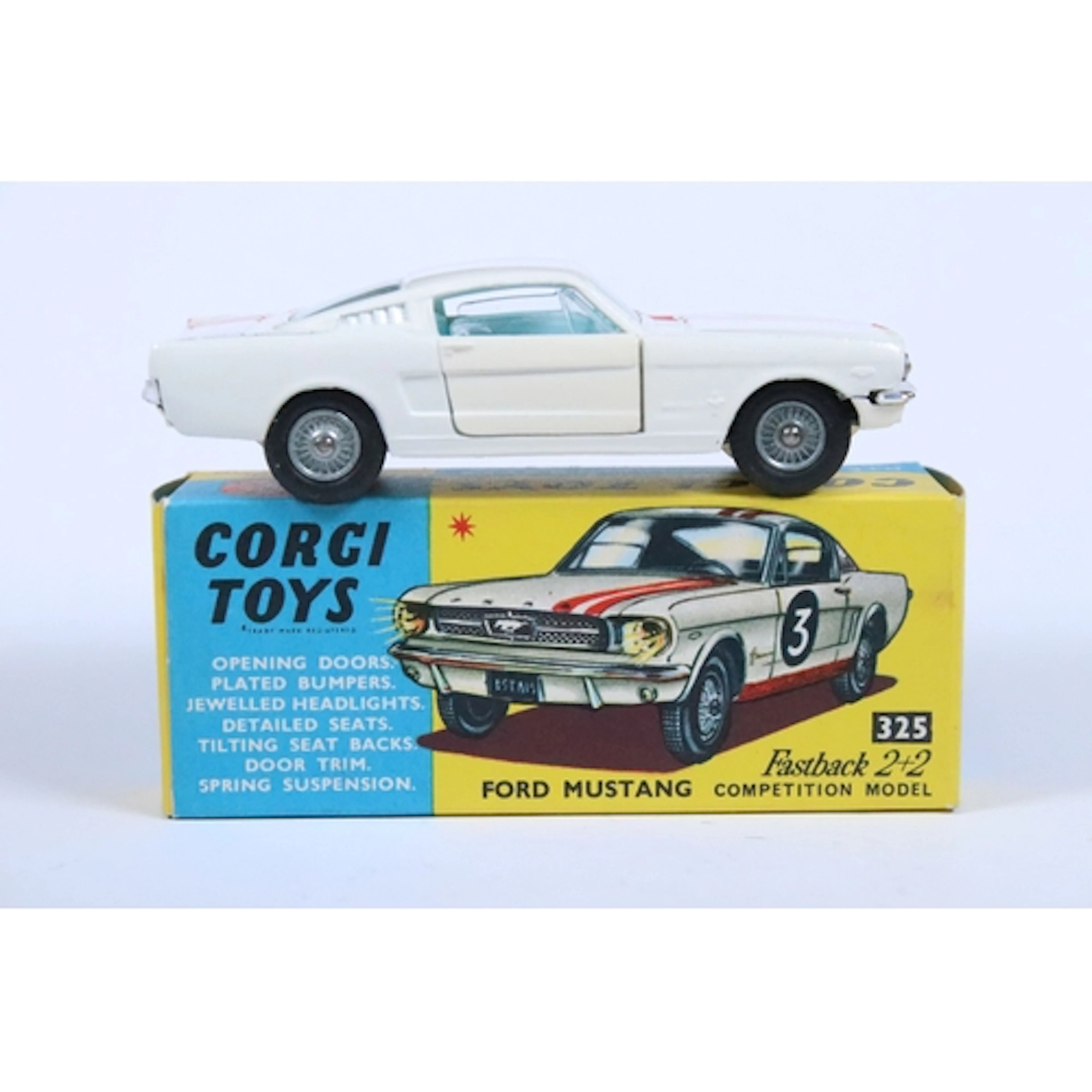 Boxed Corgi 325 Ford Mustang Fastback 2+2 Competition Model ...