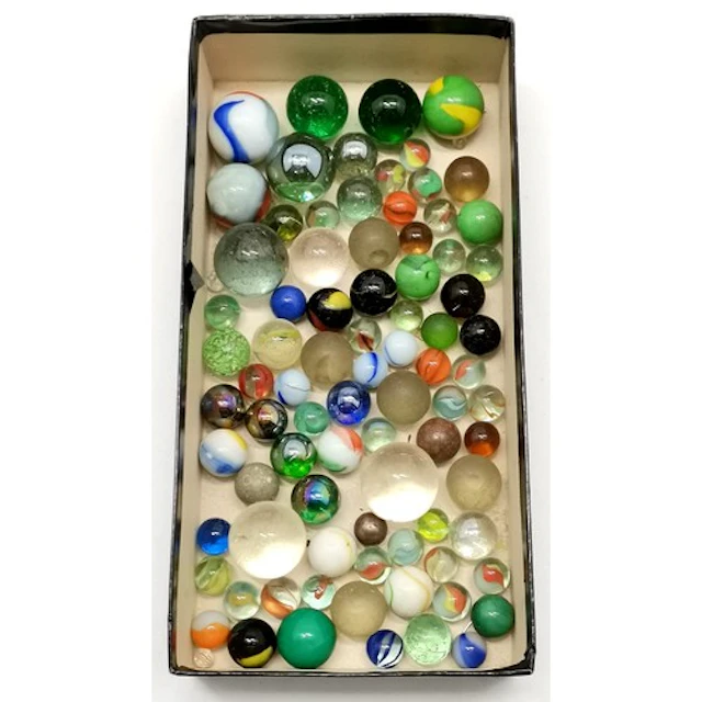 Quantity of antique and vintage marbles