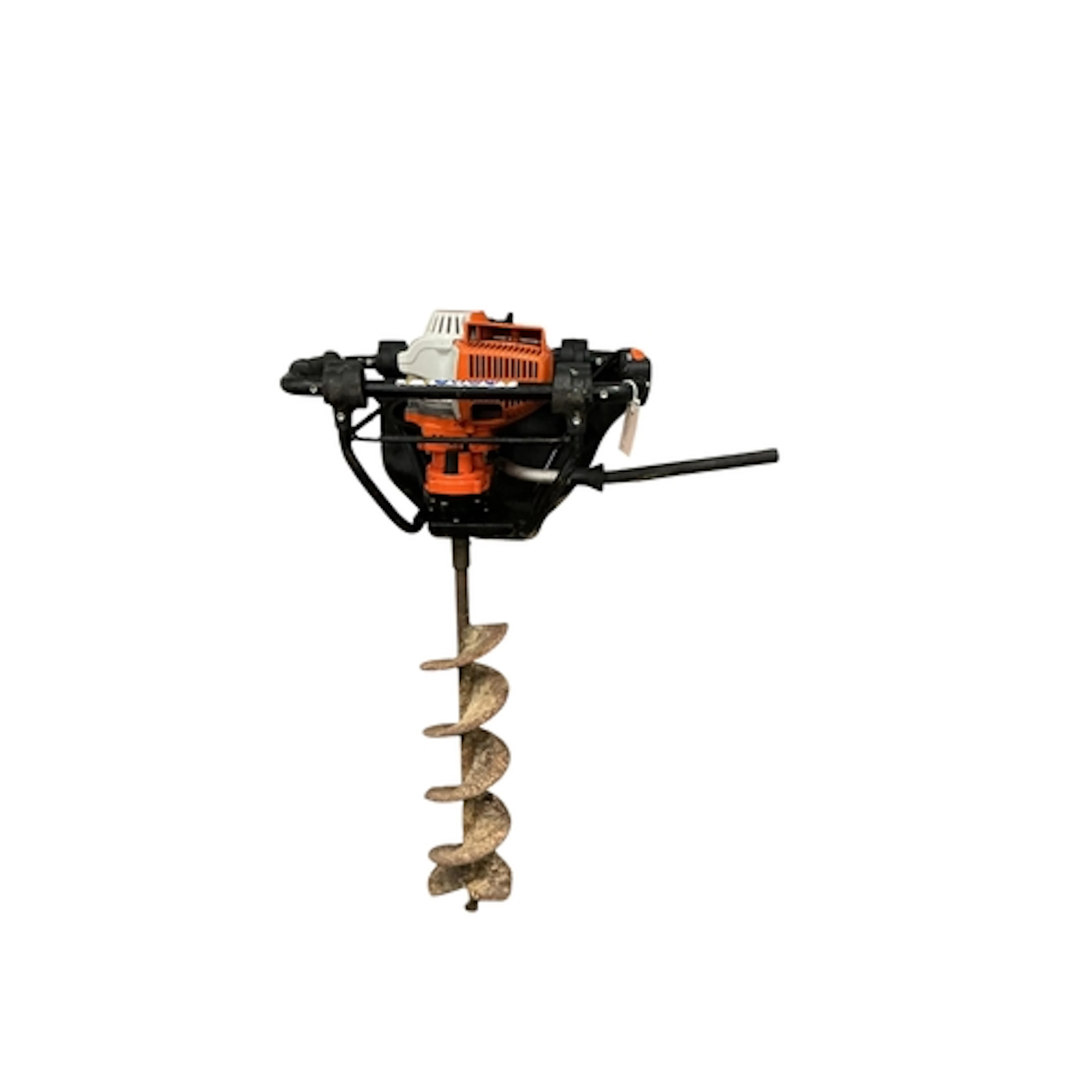 A Stihl petrol post driller, BT130