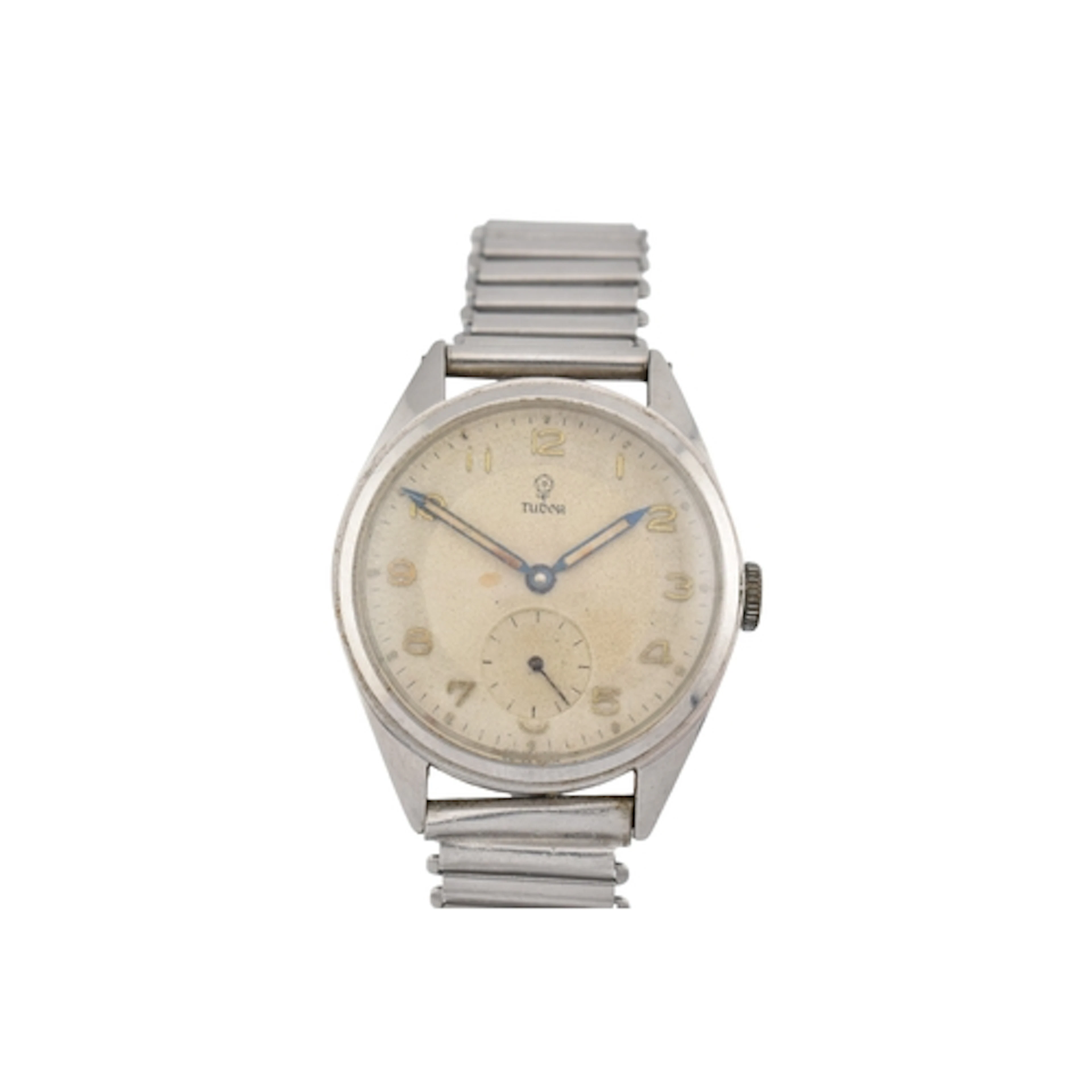 A vintage Tudor wristwatch. The watch with Arabic numerals a...