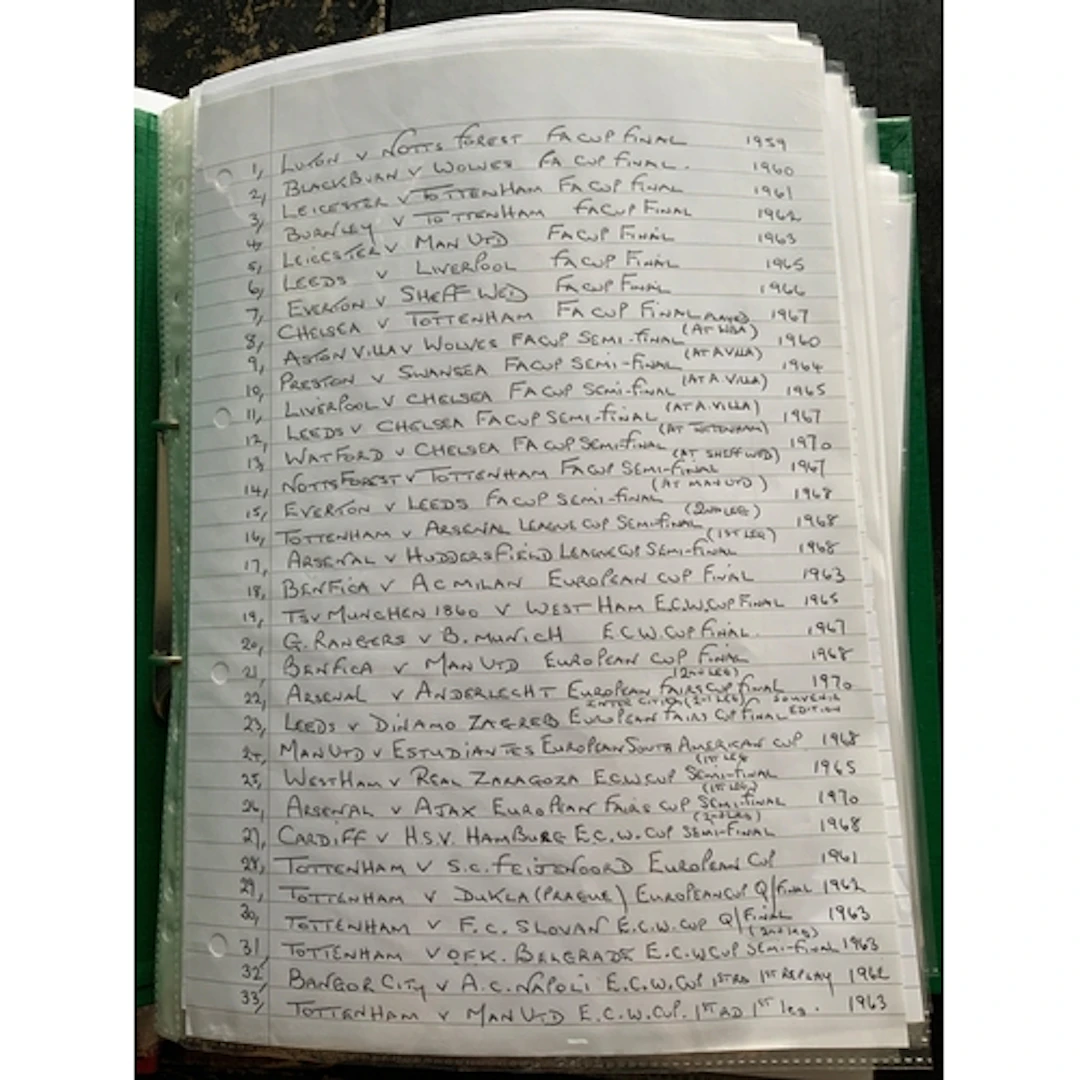 Big Match Football Programmes: Large folder containing FA Cu...
