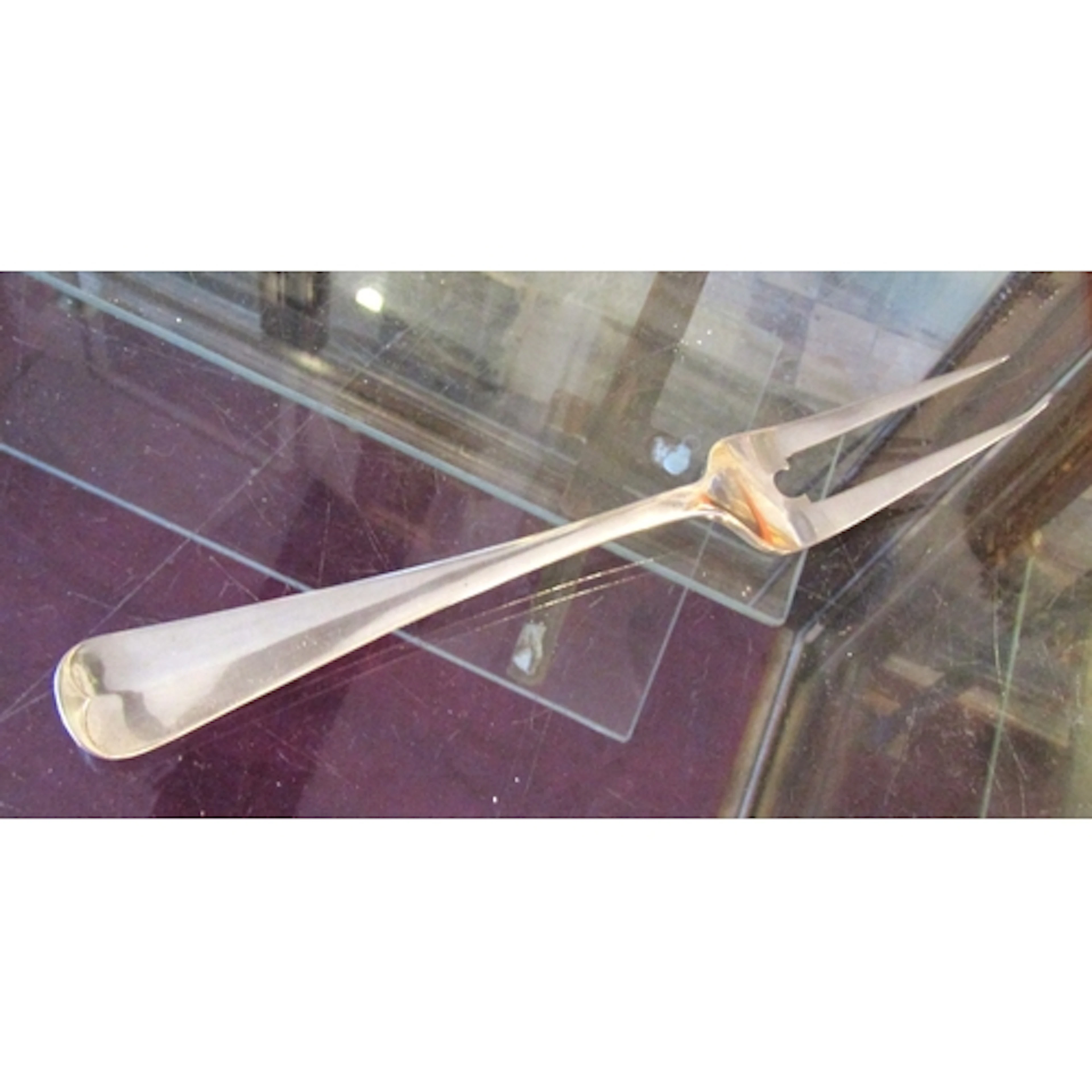 Silver Twin Prong Carving Fork