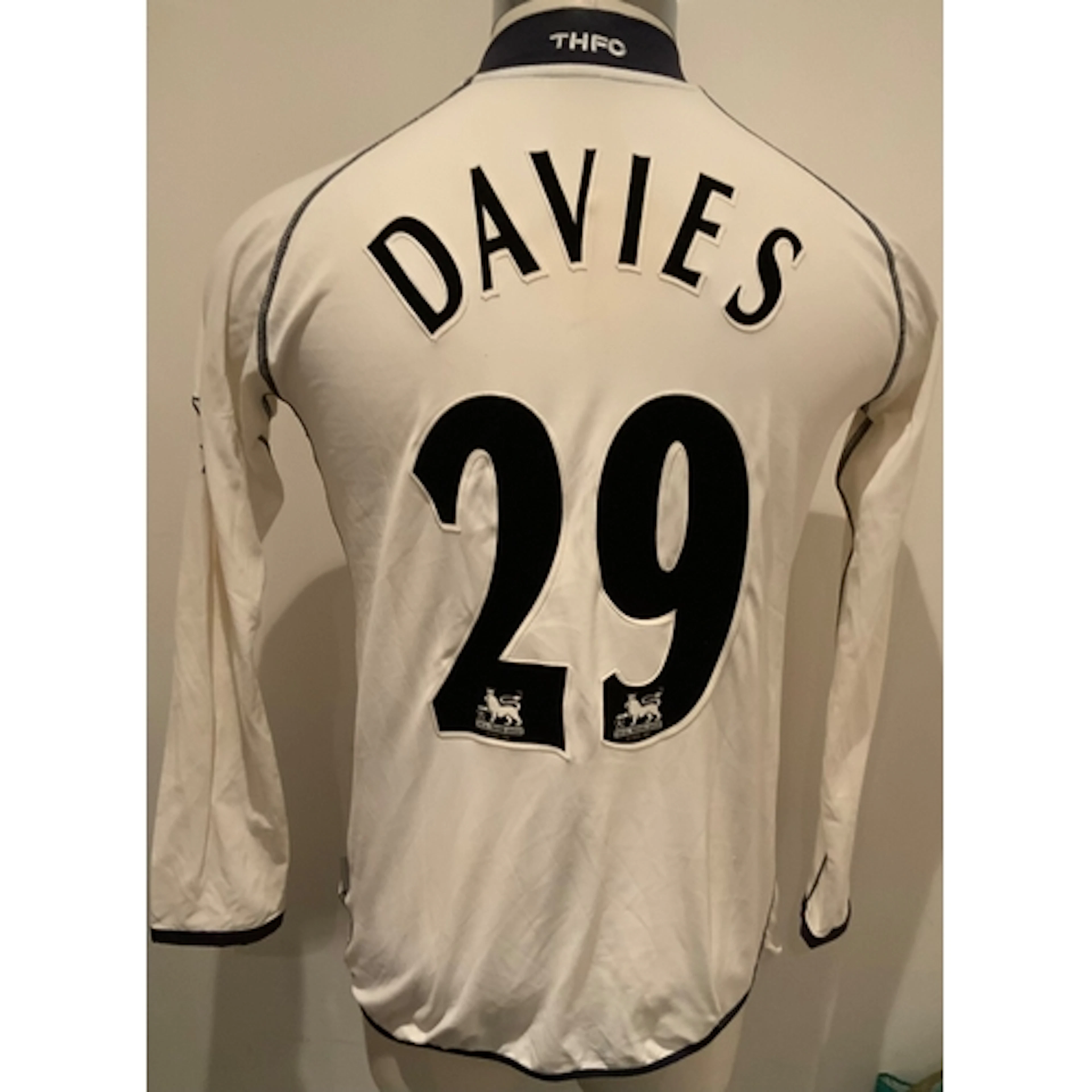 Tottenham 2002 - 2004 Match Worn Football Shirt: White long ...