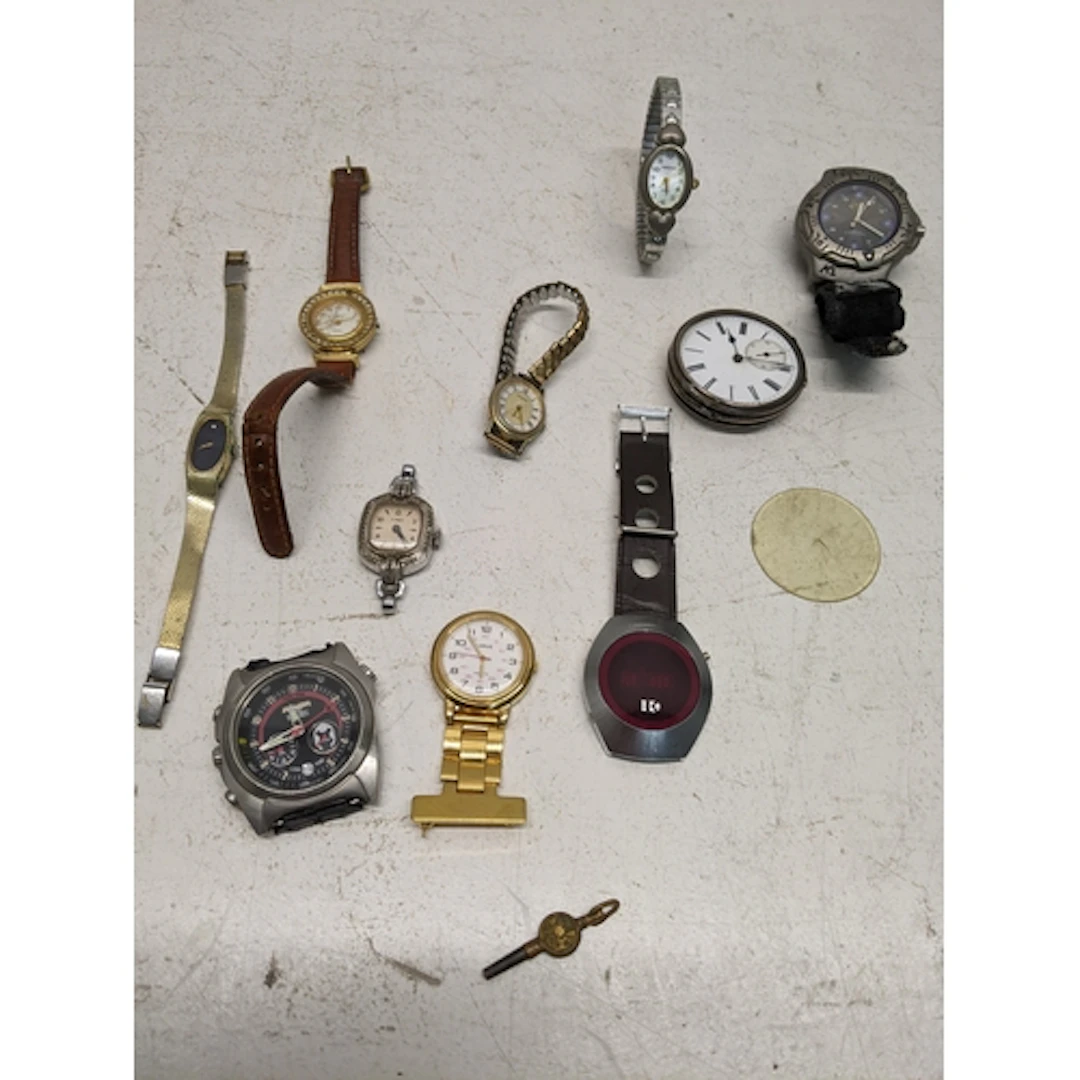 A group of vintage gents and ladies wrist watches, and a Vic...