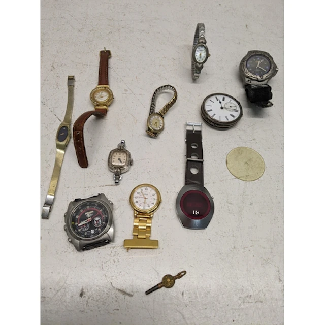 A group of vintage gents and ladies wrist watches, and a Vic...