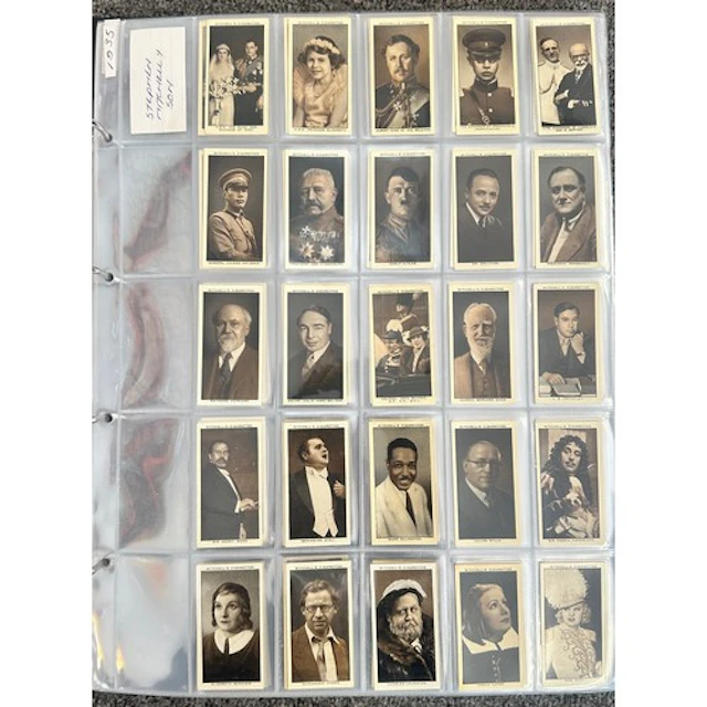 Mitchell cigarette cards, complete sets in a large album, ge...