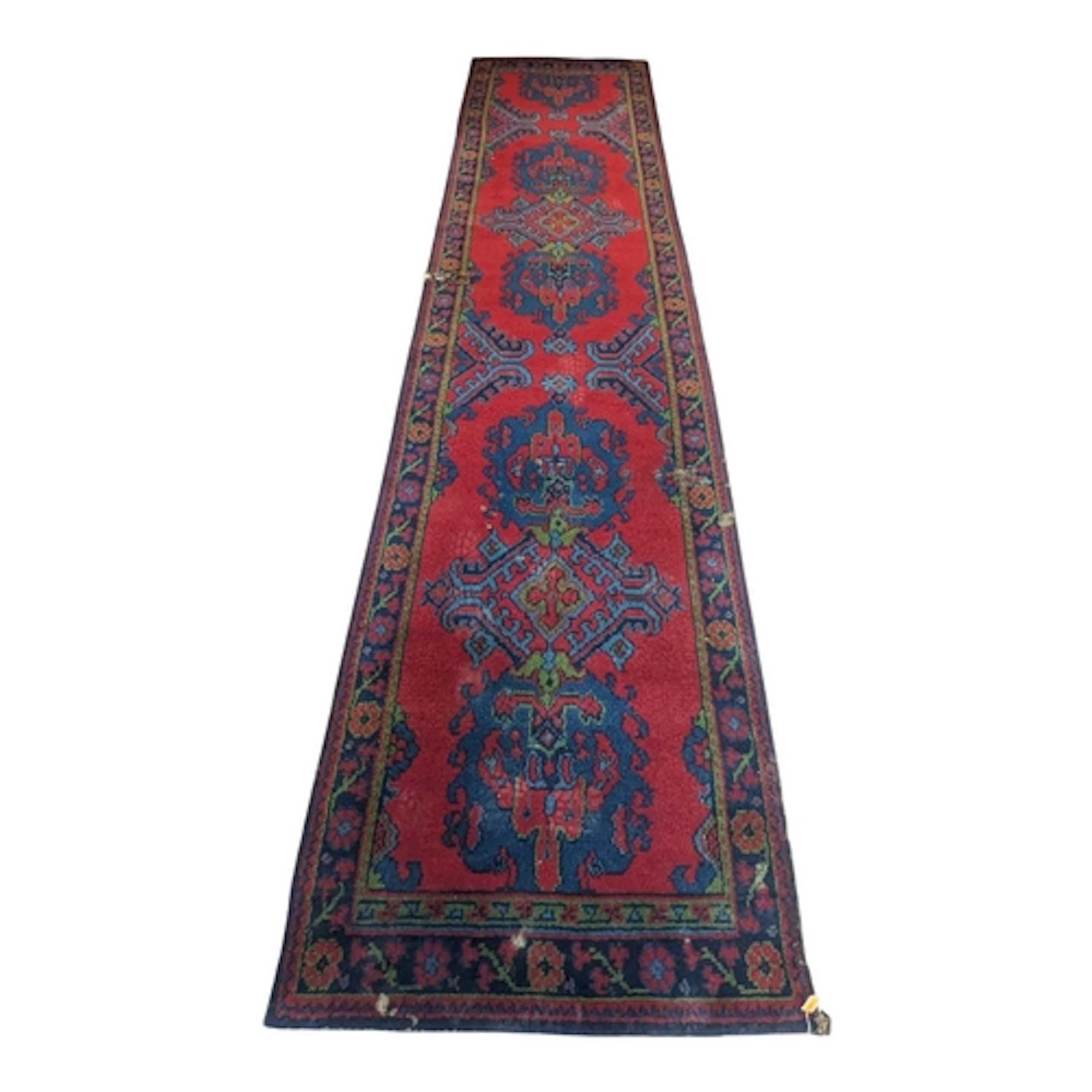 A vintage 20th century turkish ushak runner rug. Have centra...