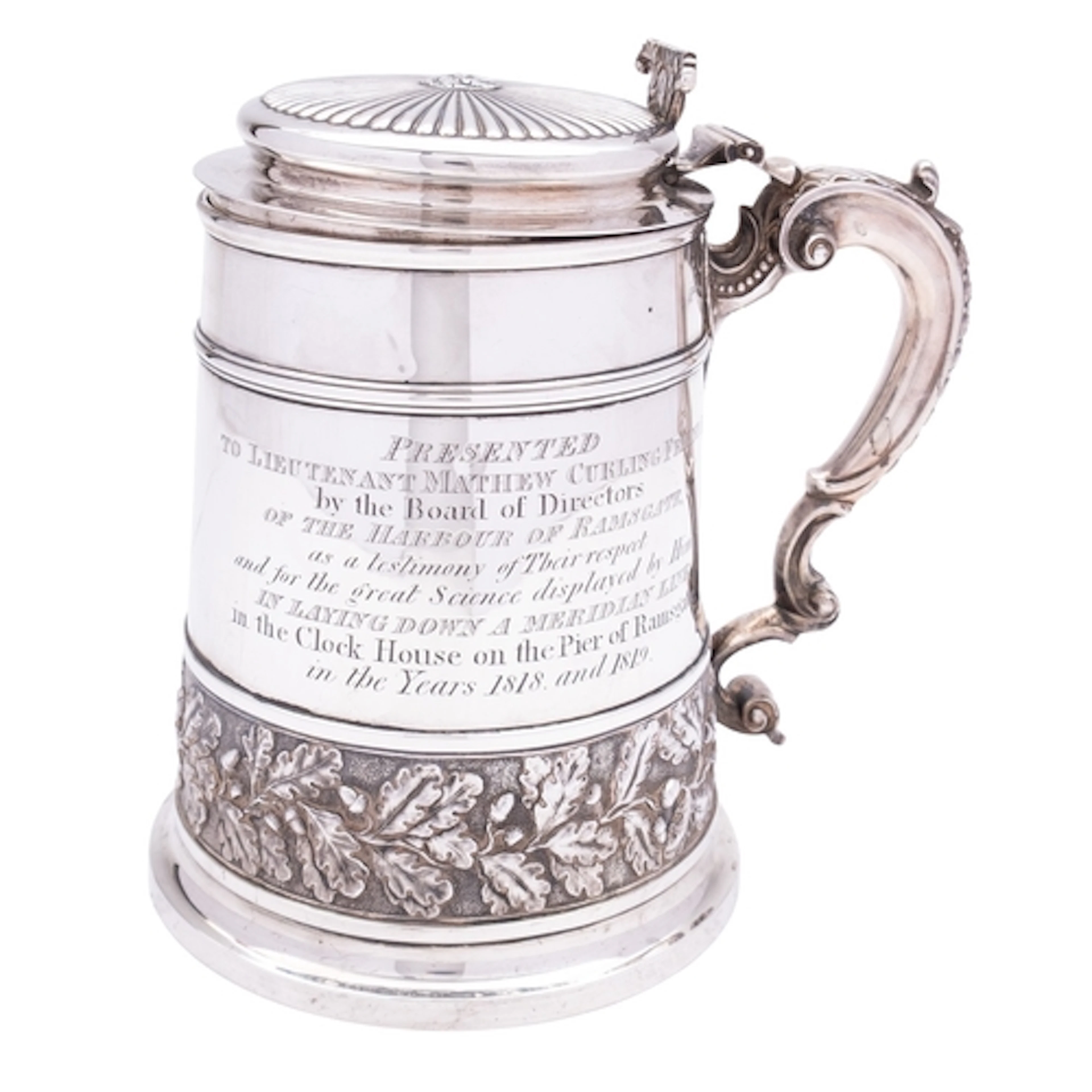 A George III silver tankard by Philip Rundell, London 1819, ...