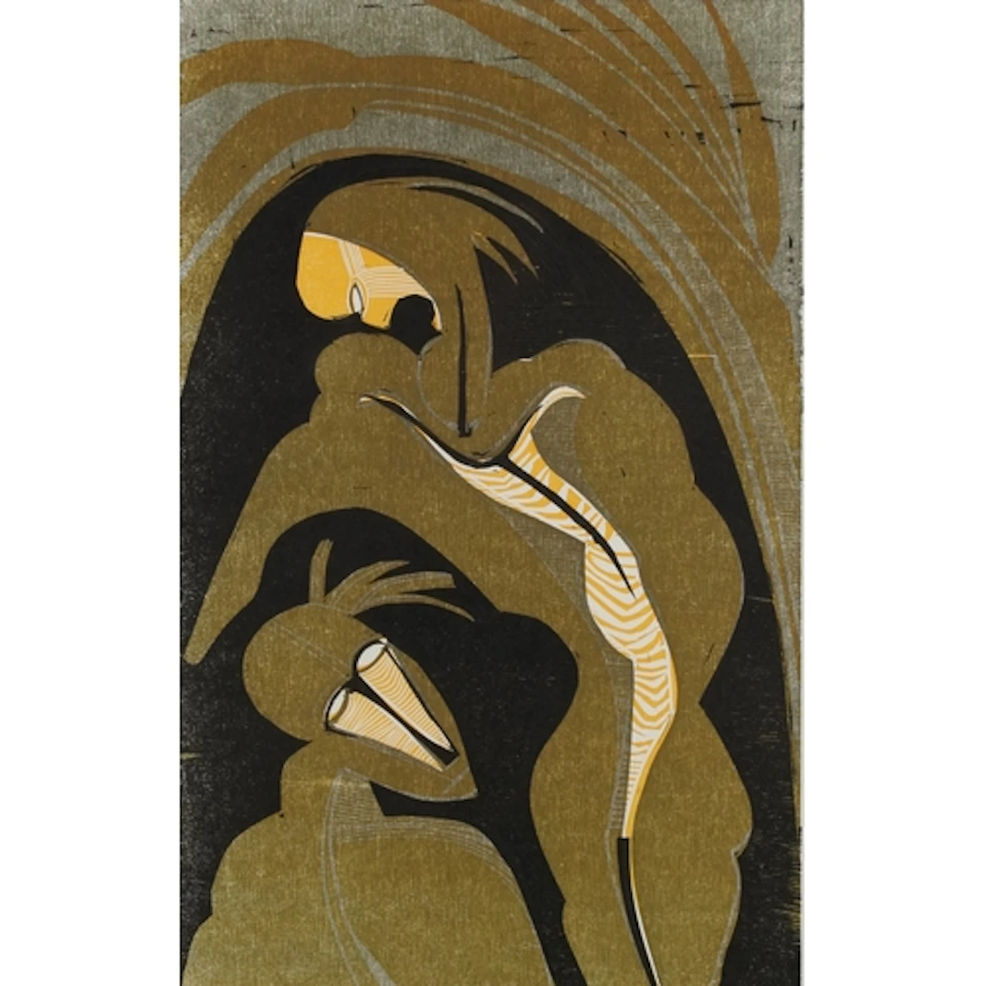 Cecil Skotnes - Dingiswayo Advises Shaka, 20th century South...