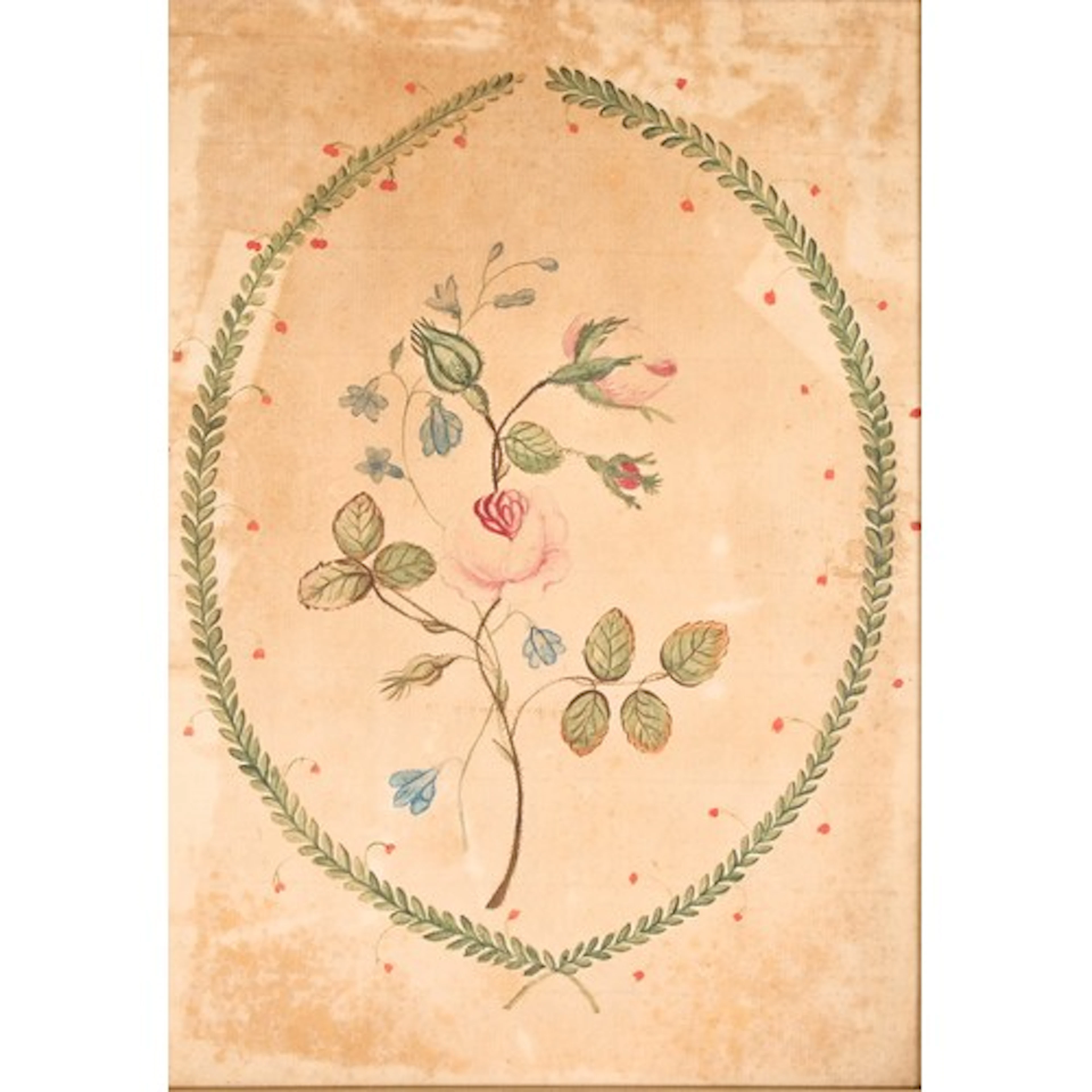 Edward Withers, 18th century Derby porcelain painter, floral...
