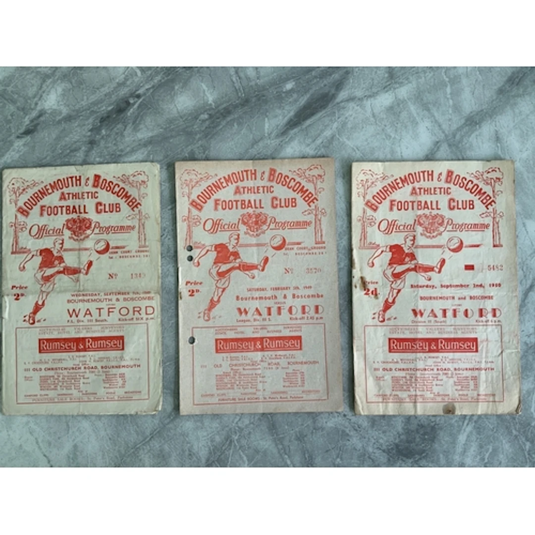 Bournemouth v Watford Football Programme: League matches for...
