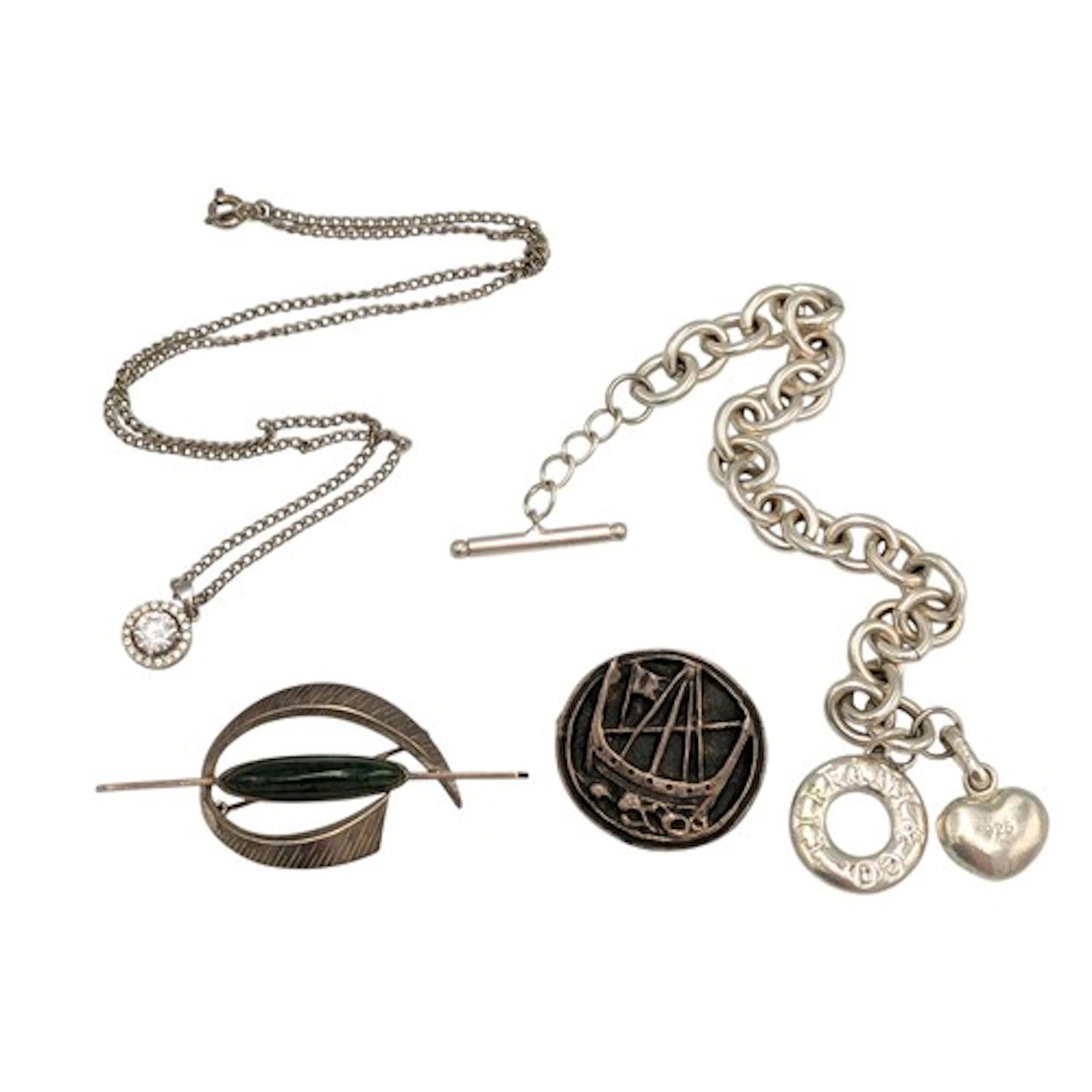 Jewellery - A Tiffany 925 silver bracelet, boxed; Others, an...