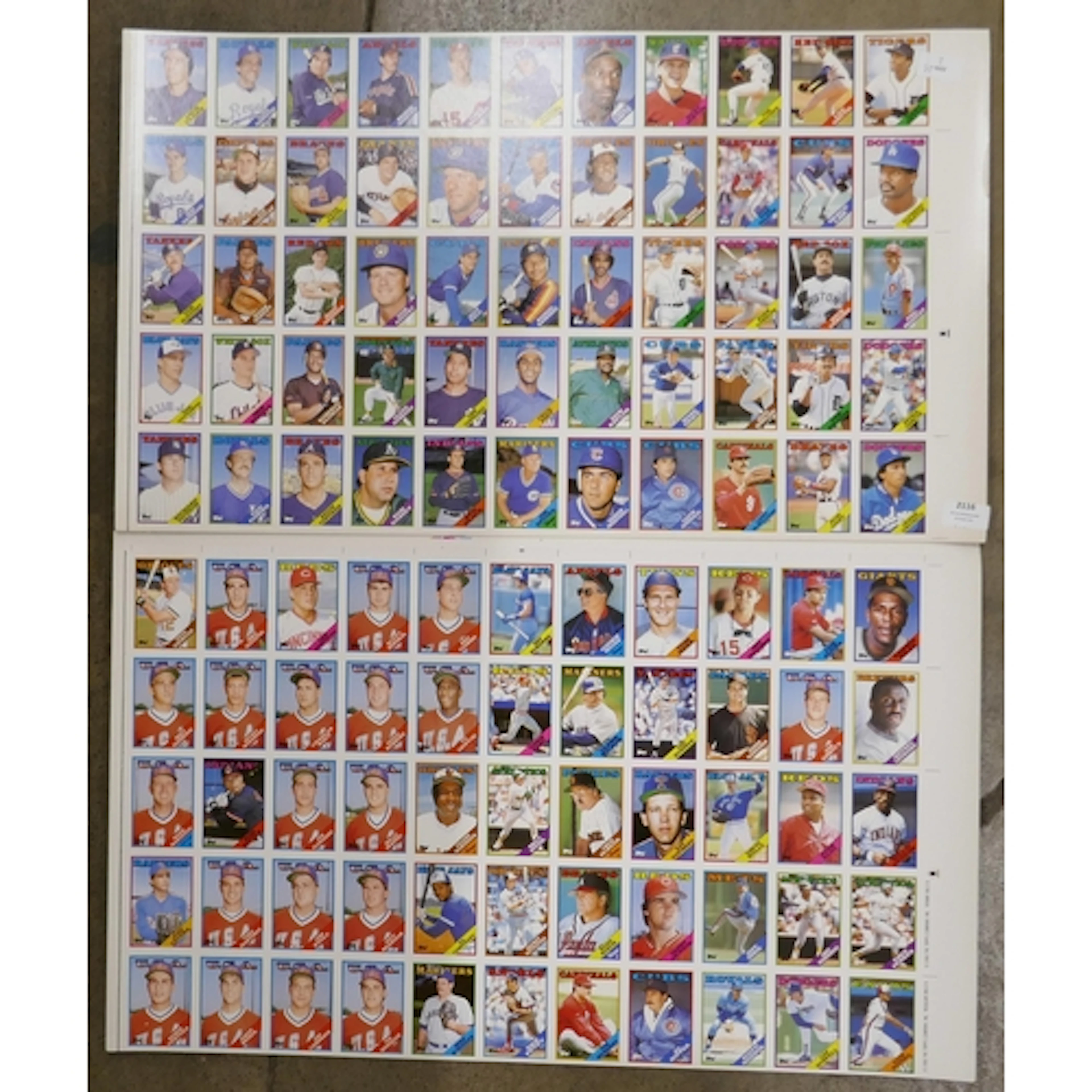 Topps Baseball Players cards (1988), two complete sets of un...