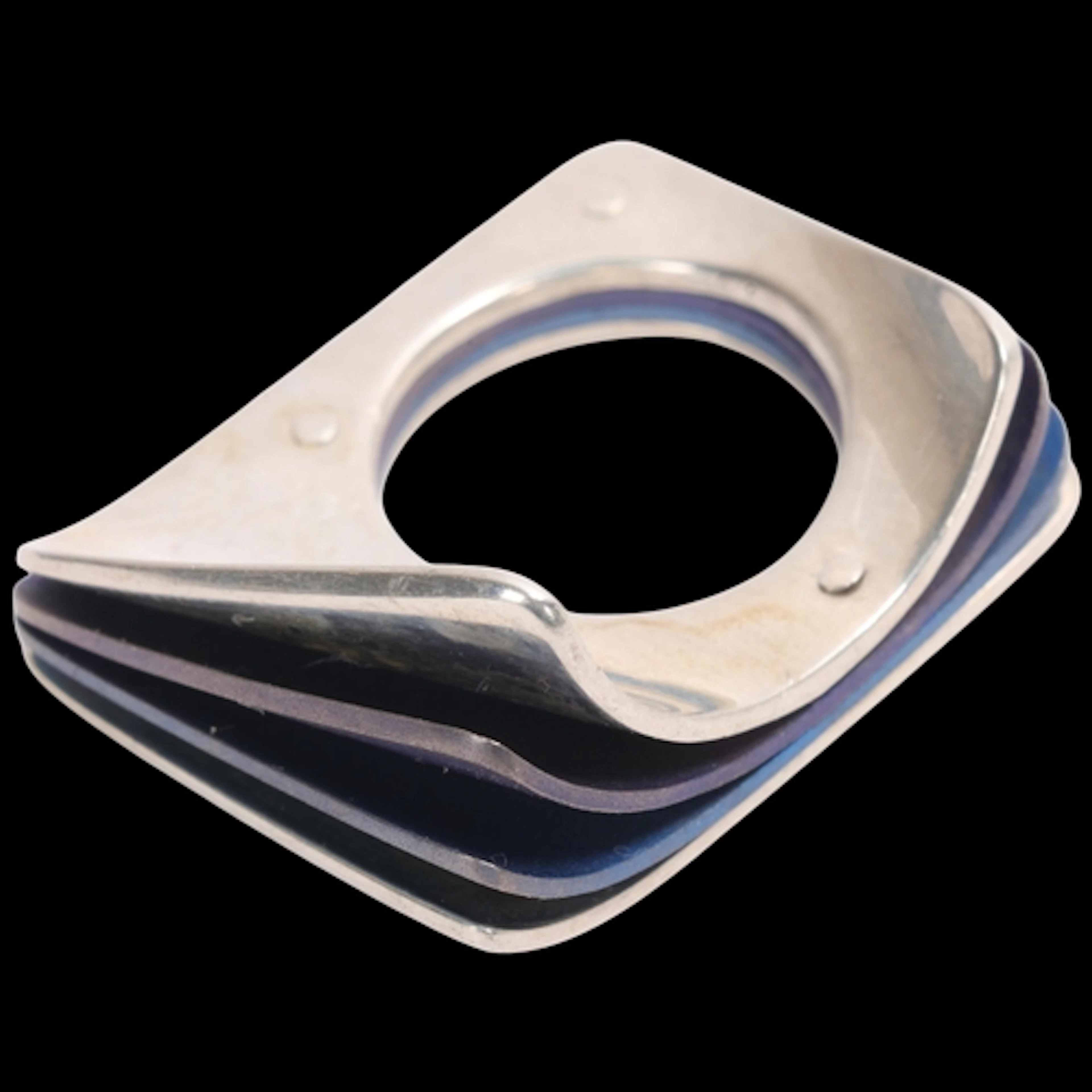 KIRSTEN PONTOPPIDAN - a Danish modernist sterling silver and...