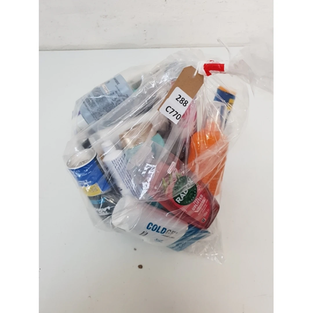 ONE BAG OF USED COSMETICS Including Dove, Radox, Batiste, a...
