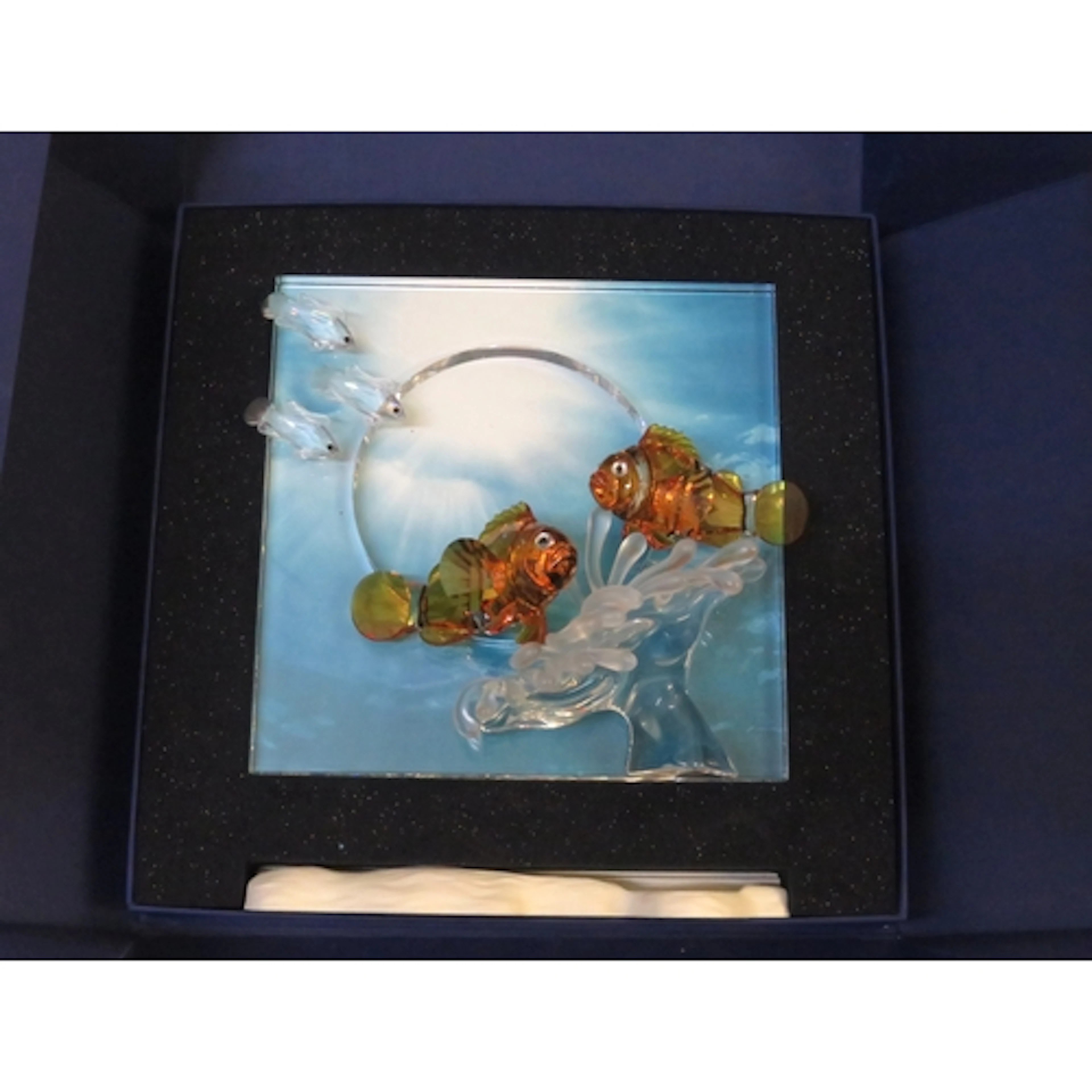 Swarovski Wonders of the Sea fish ornament, in original cart...