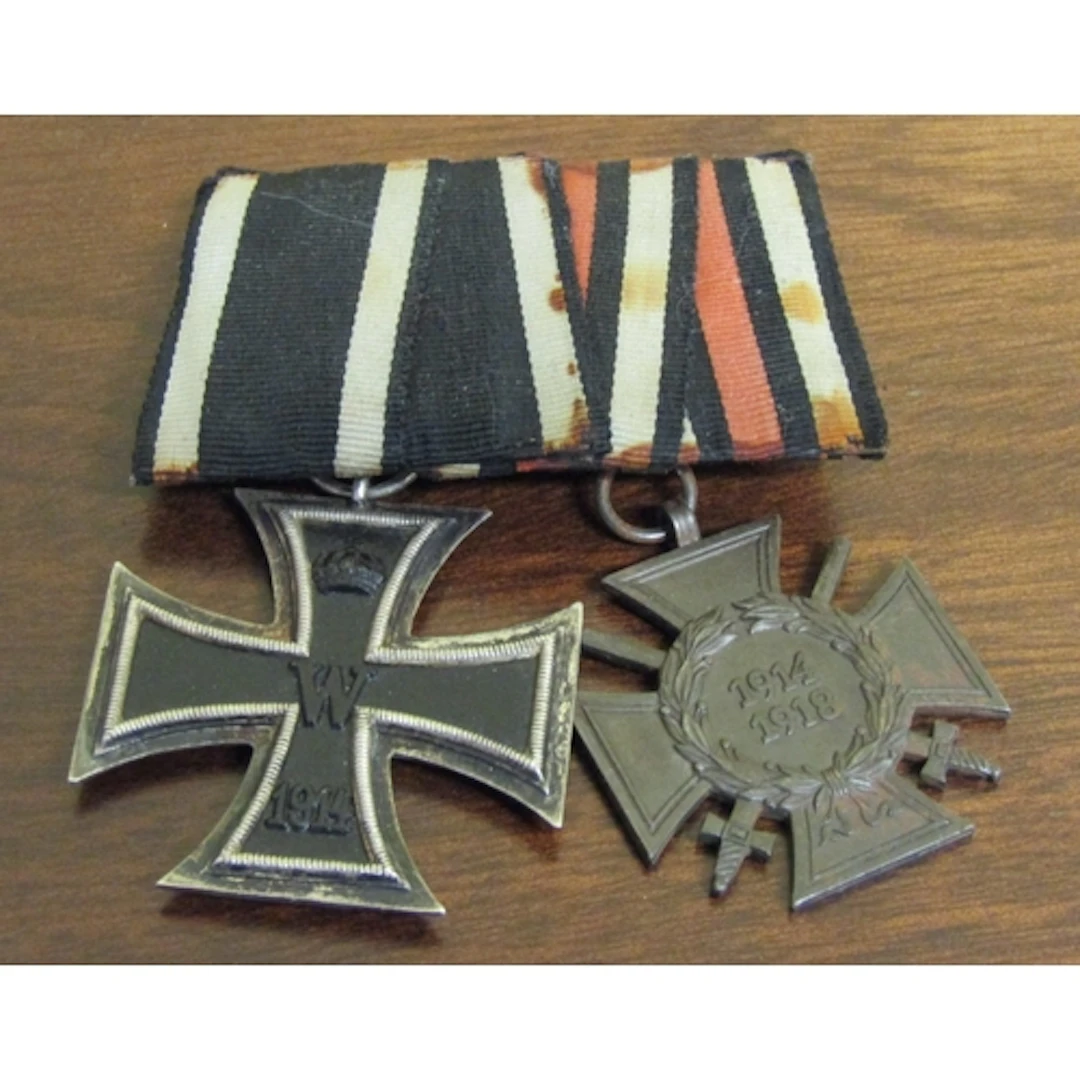 Two German Military Medals with Ribbons