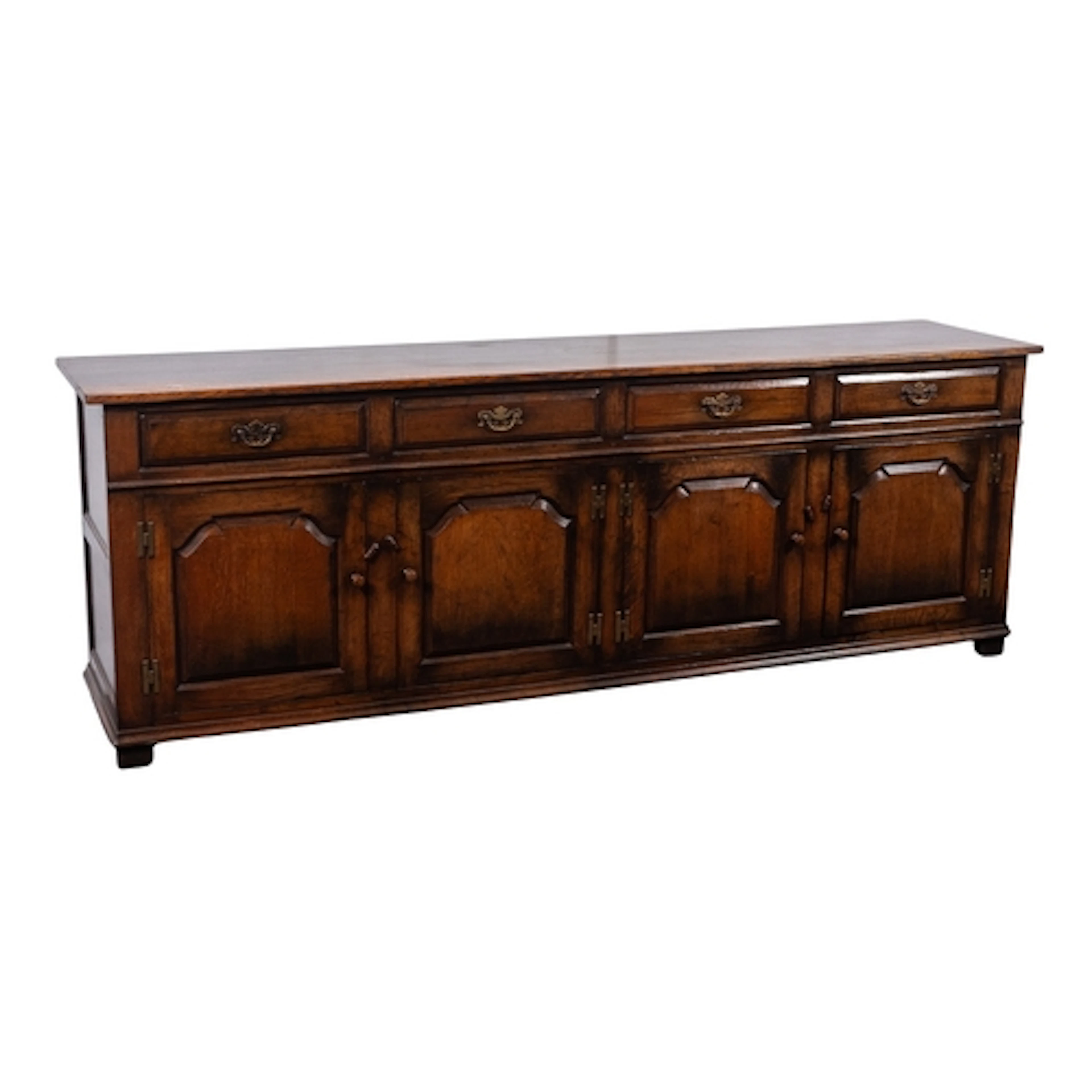 A substantial oak dresser, by Titchmarsh & Goodwin, the four...