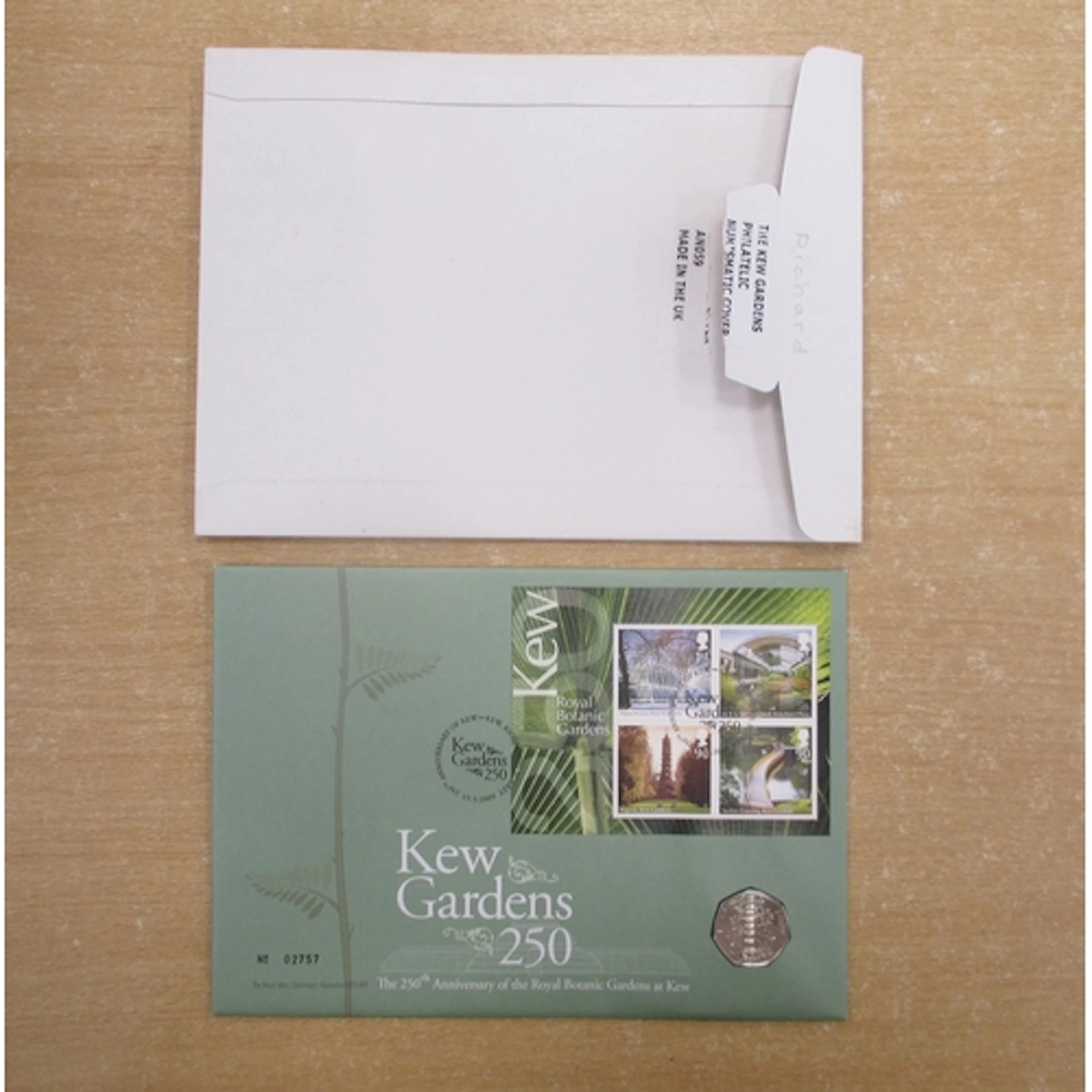 2009 '250th Anniversary of Kew Gardens' commemorative cover ...
