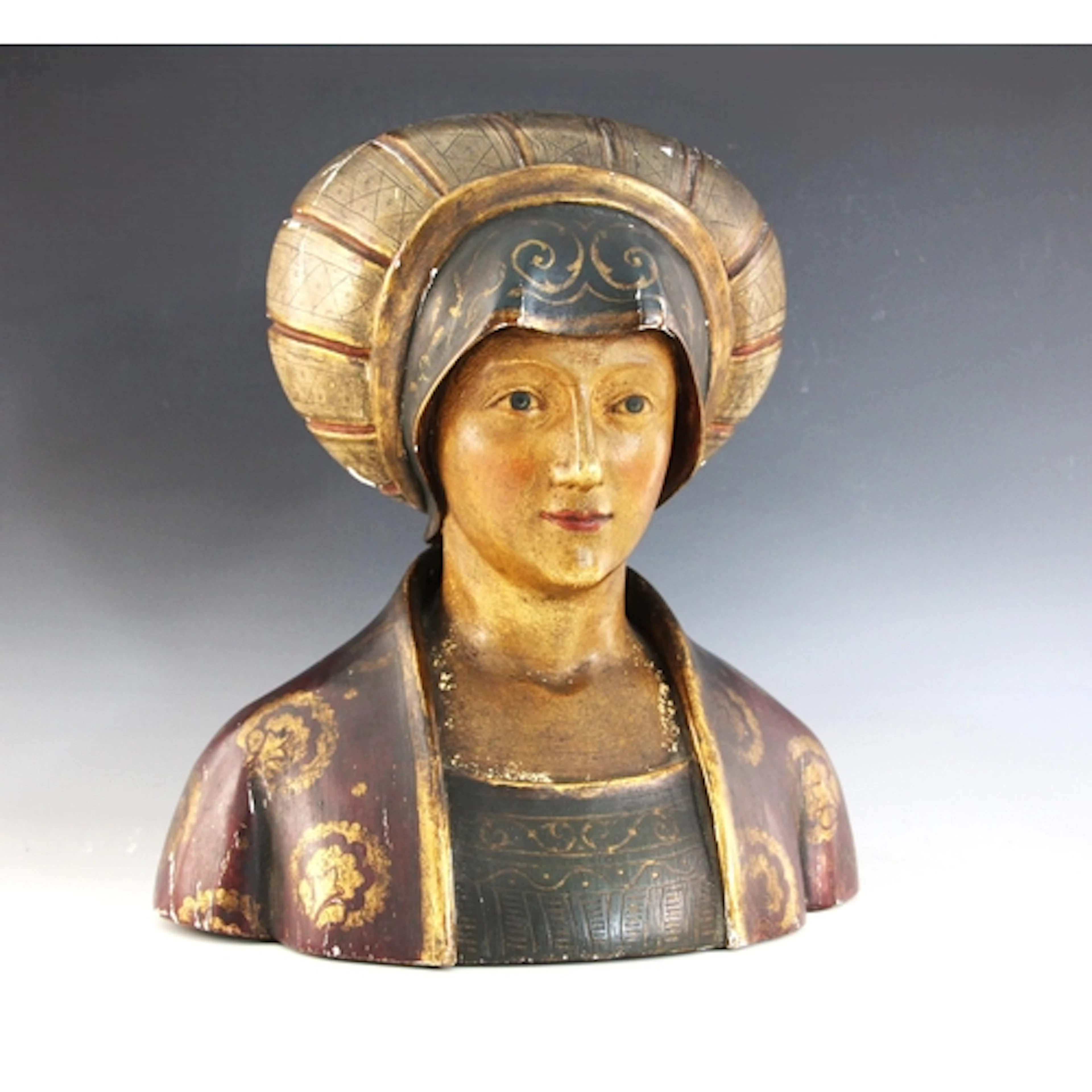 An Italian Grand Tour Renaissance revival carved wood and ge...