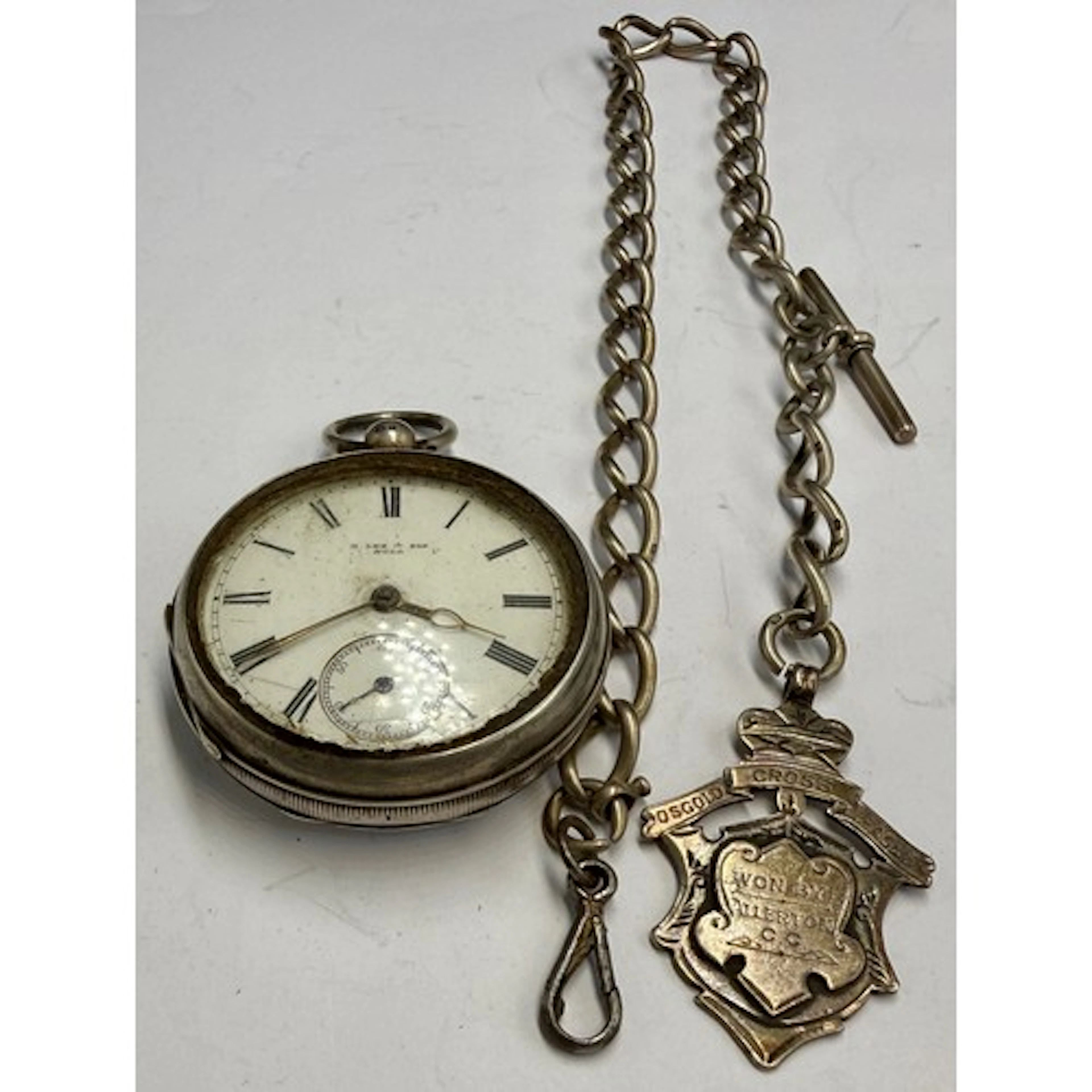 Hallmarked silver pocket watch, Birmingham 1902, H Lee & Son...