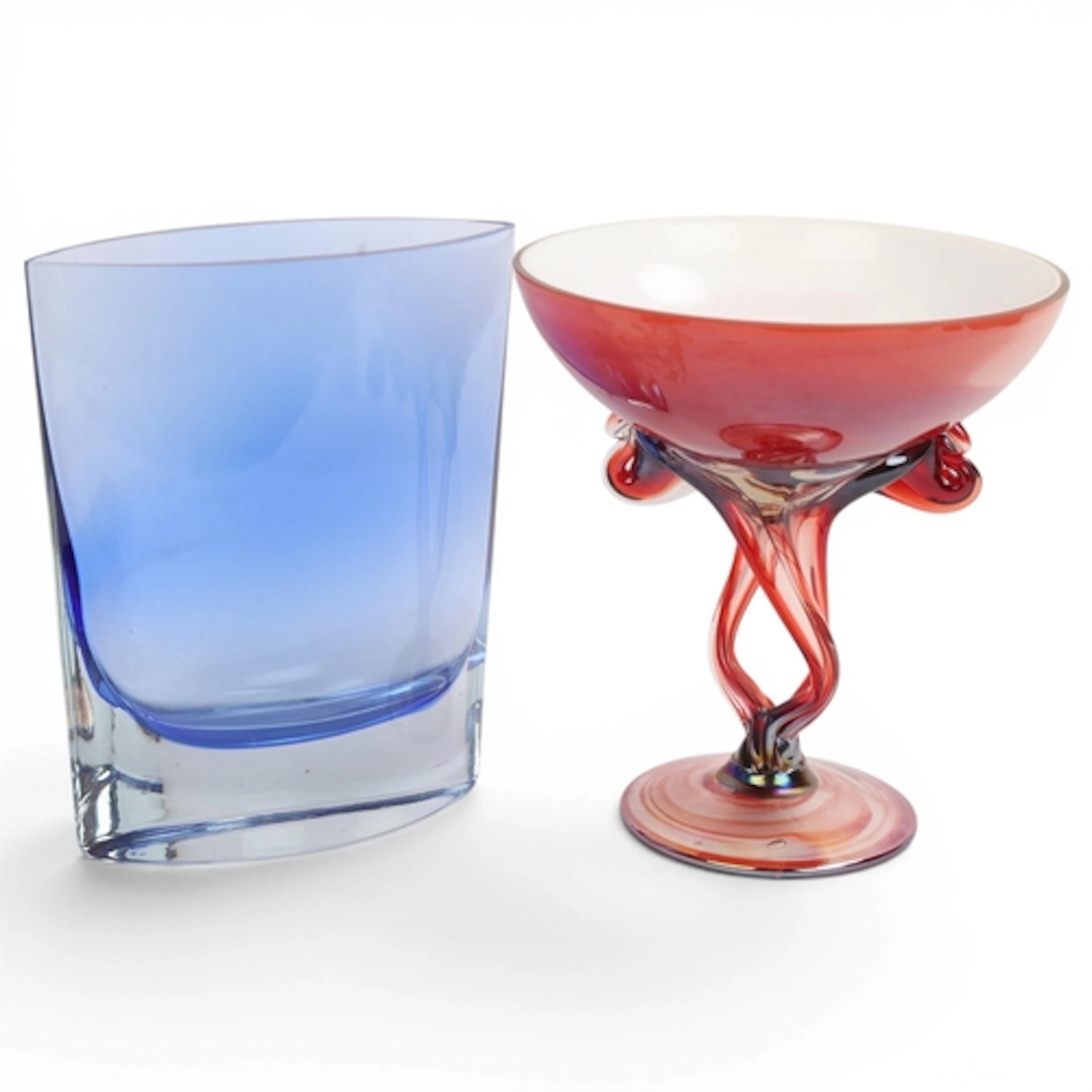 JOZEFINA KROSNO, Poland, a vintage art glass stemmed bowl, h...