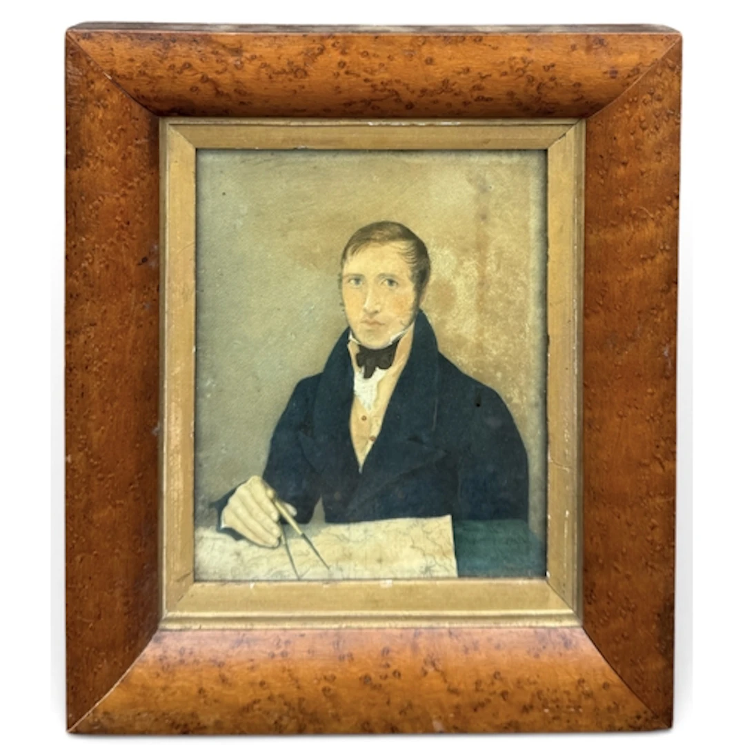 EARLY 19TH CENTURY ENGLISH SCHOOL: PORTRAIT OF A CARTOGRAPHE...