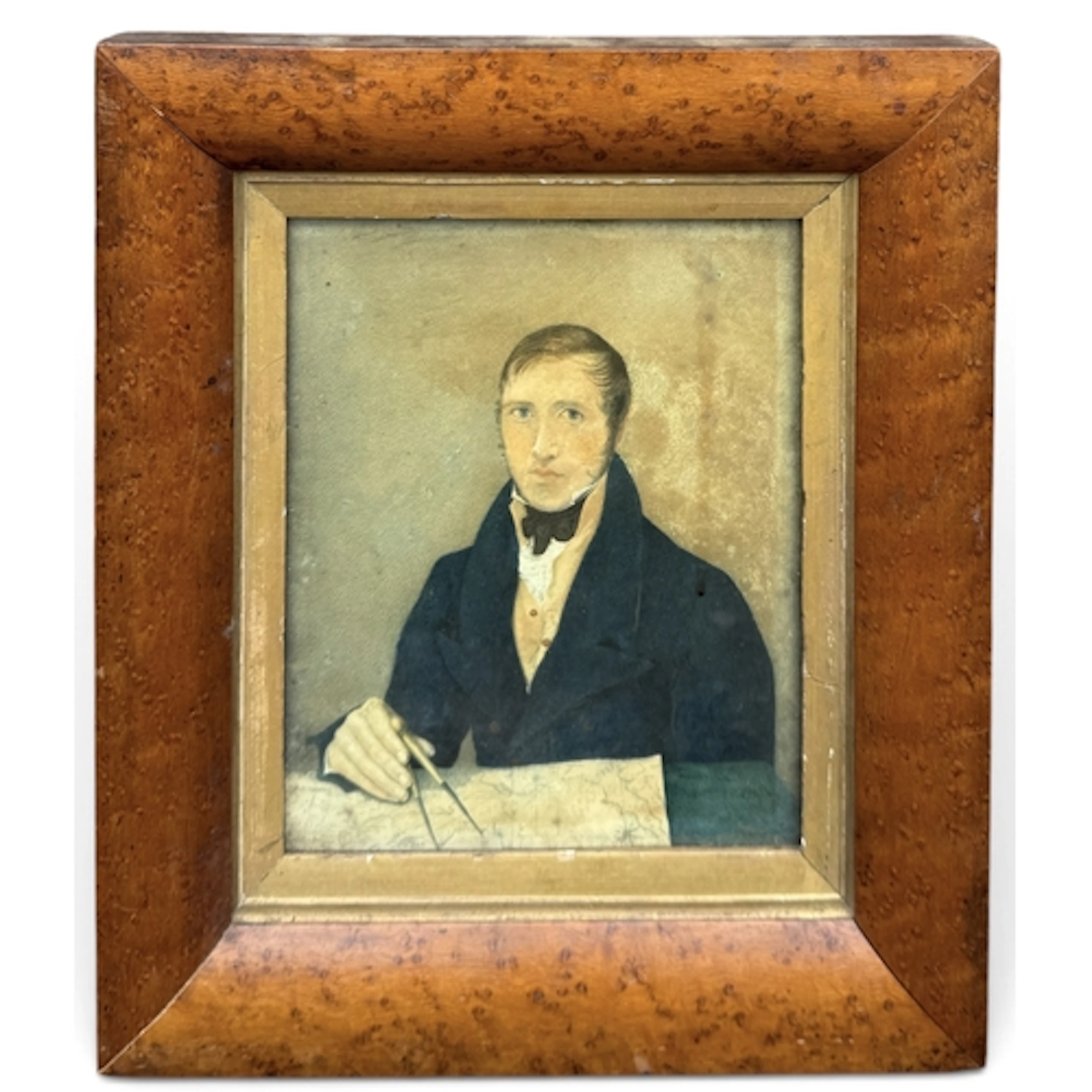 EARLY 19TH CENTURY ENGLISH SCHOOL: PORTRAIT OF A CARTOGRAPHE...