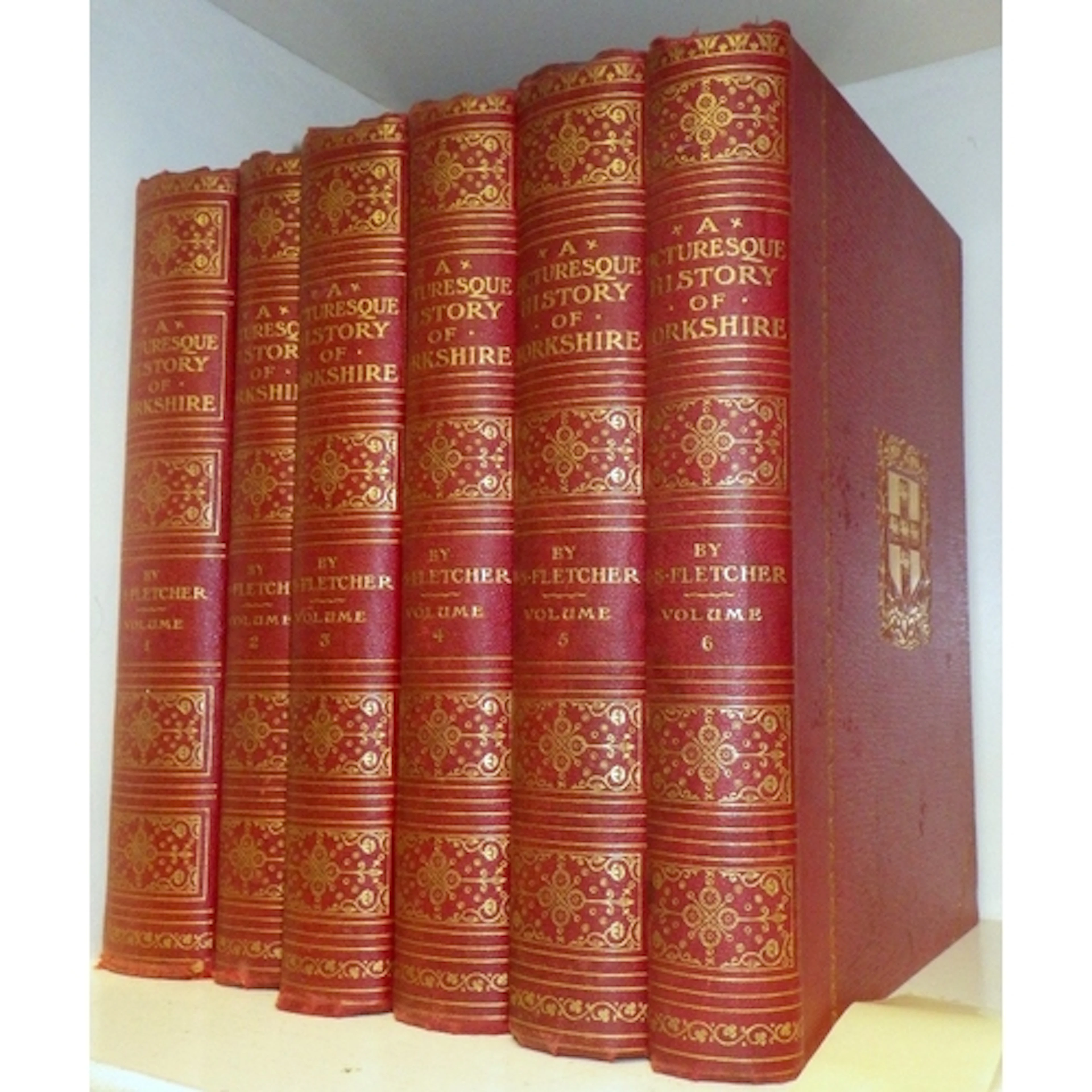 A Picturesque History Of Yorkshire by J.S. Fletcher vols 1-6