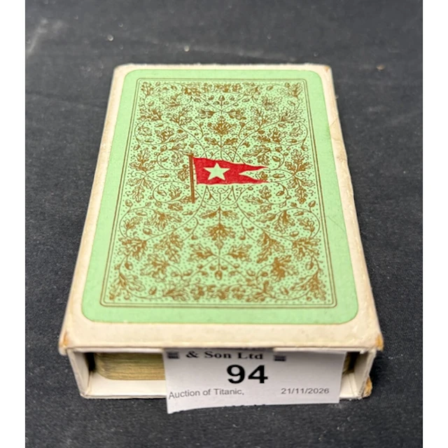 White Star Line: White Star Line: Set of playing cards in o...