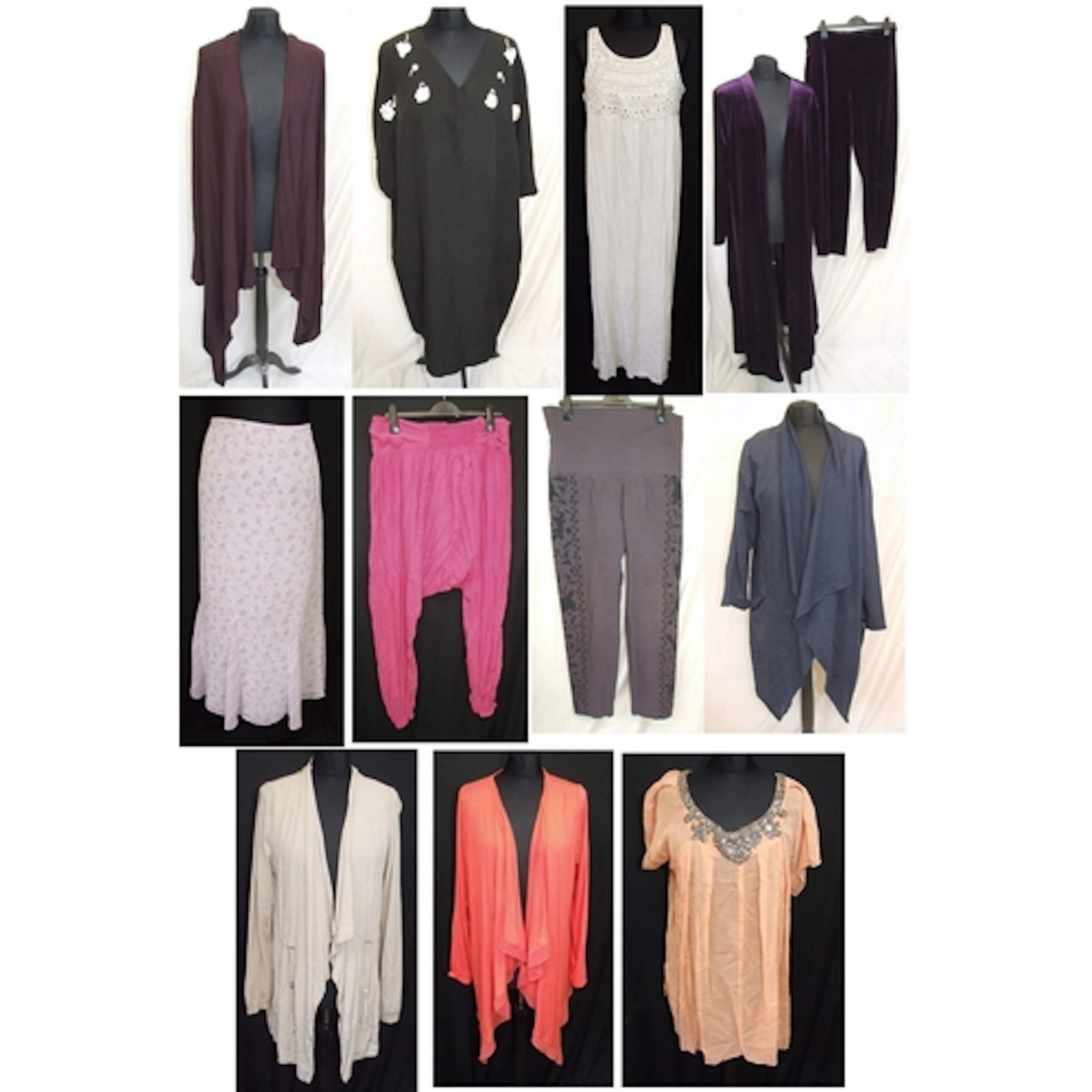 Ladies Clothing Size 18: Windsmoor aubergine waterfall cardi...