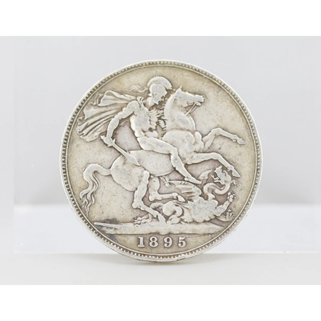 Sterling Silver British Crown Coin, Queen Victoria Old Head ...