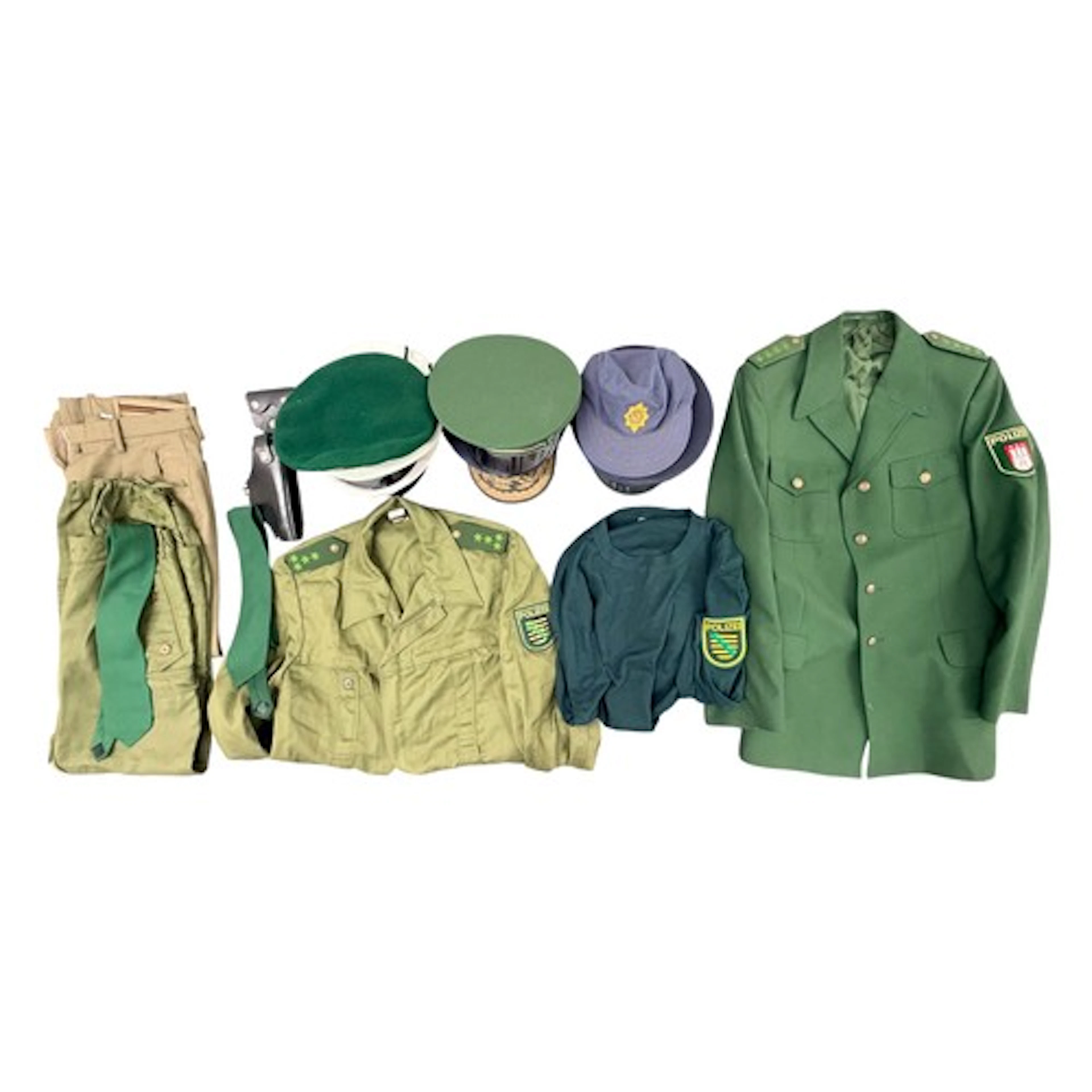 West German Police Uniforms to include Service Dress Jacket,...