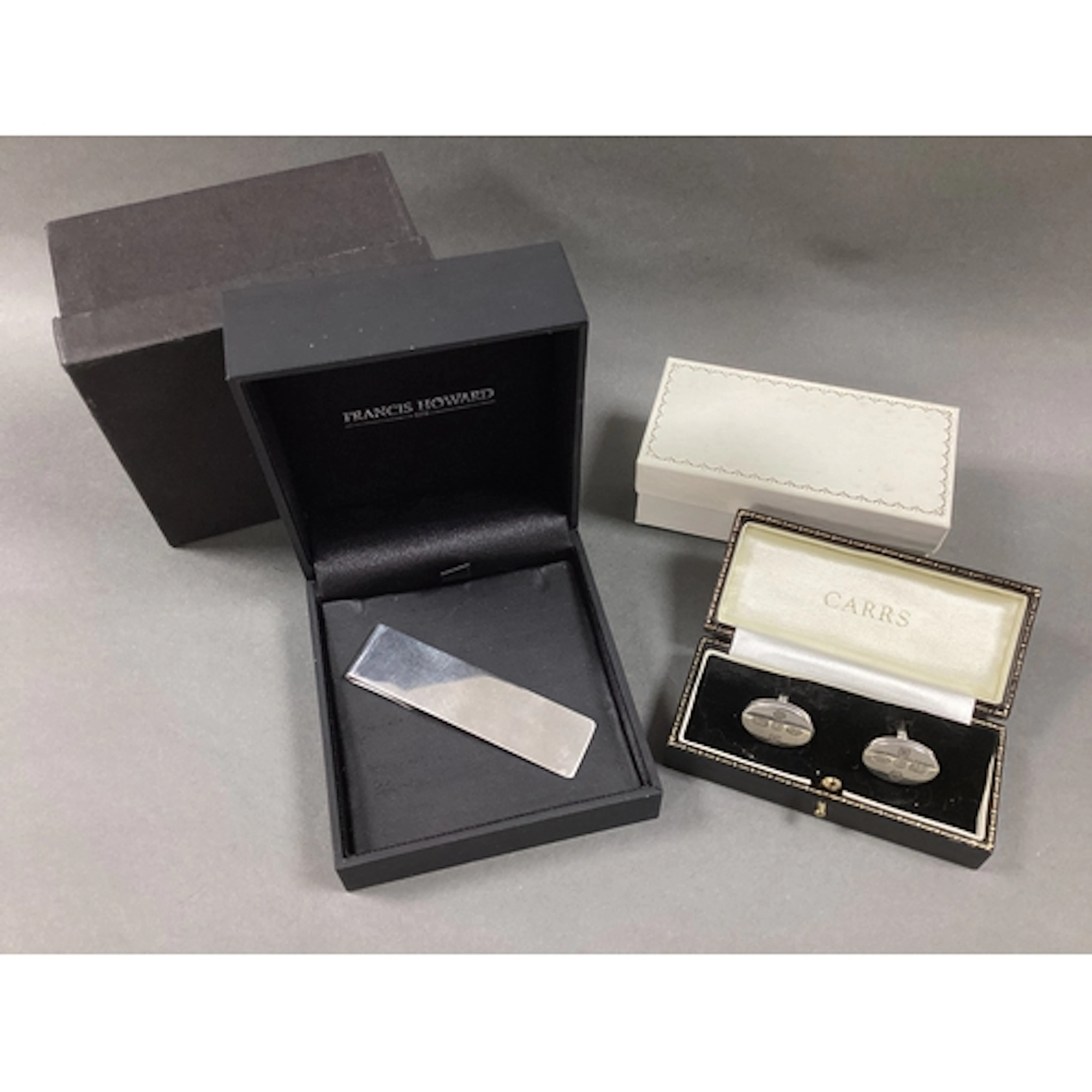 Carrs of Sheffield Ltd; A Pair of Hallmarked Silver Cufflink...