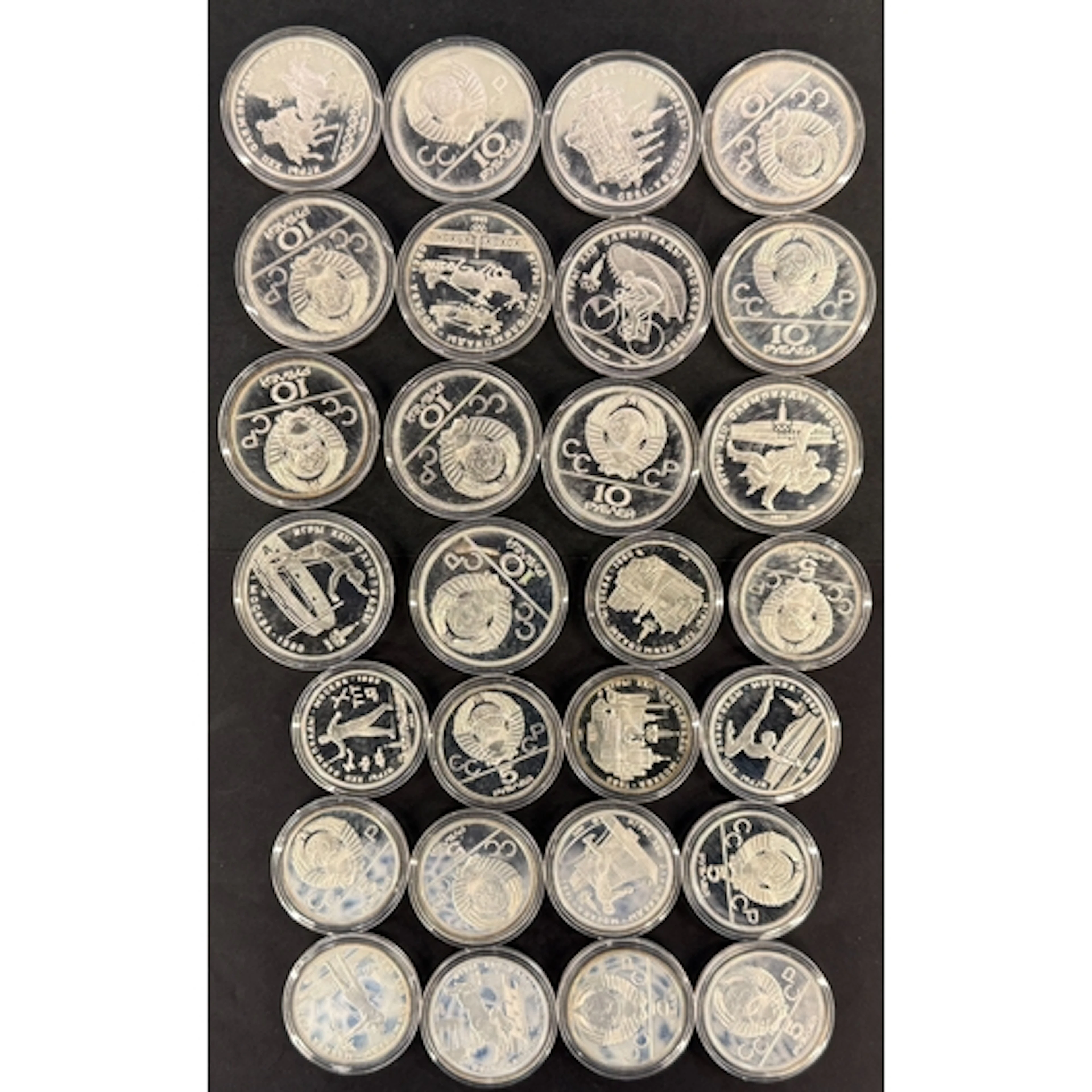 Russia (USSR) 1980 Moscow Olympics 28-coin set, comprising f...