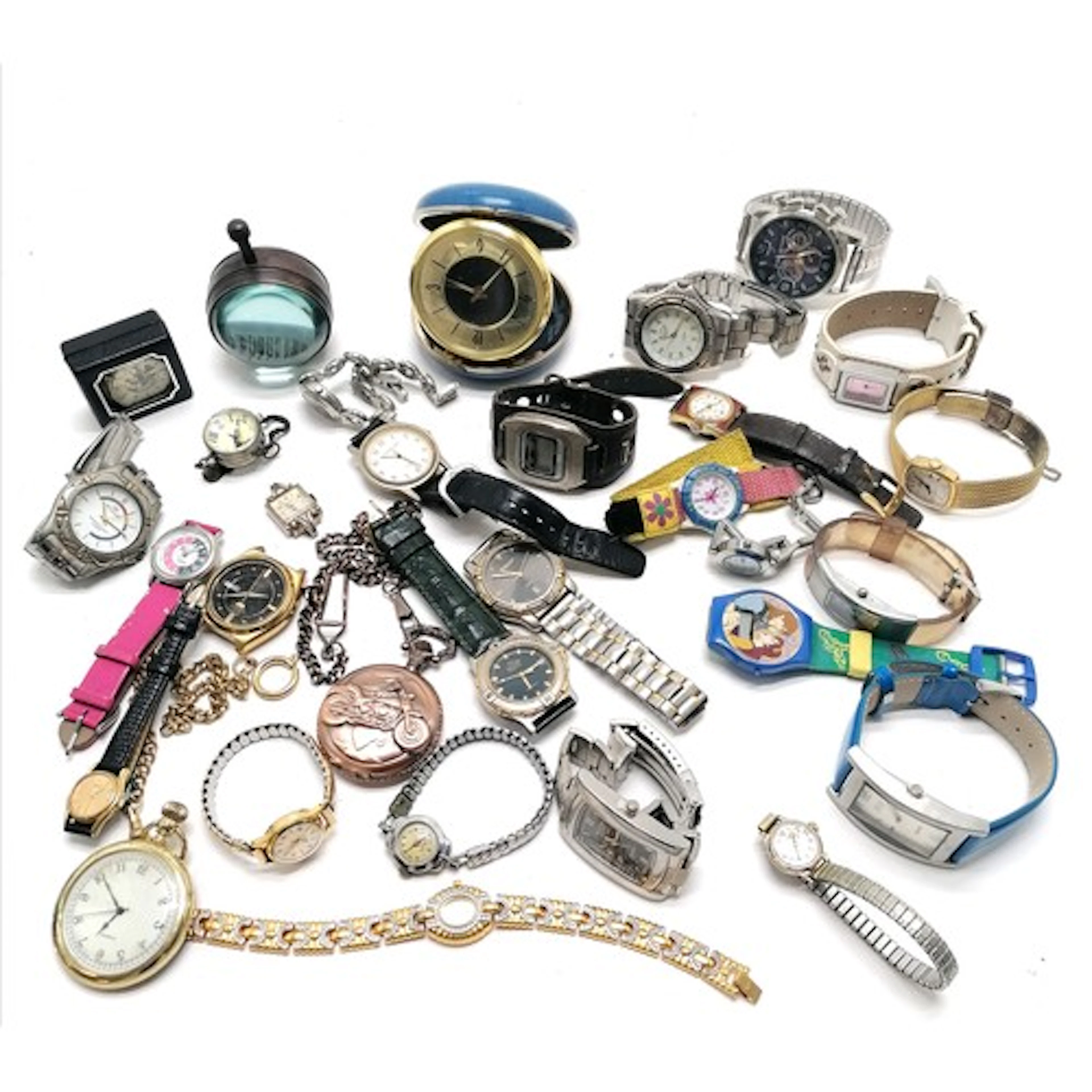 Qty of mechanical & quartz wristwatches inc Seiko 5, jaguar ...