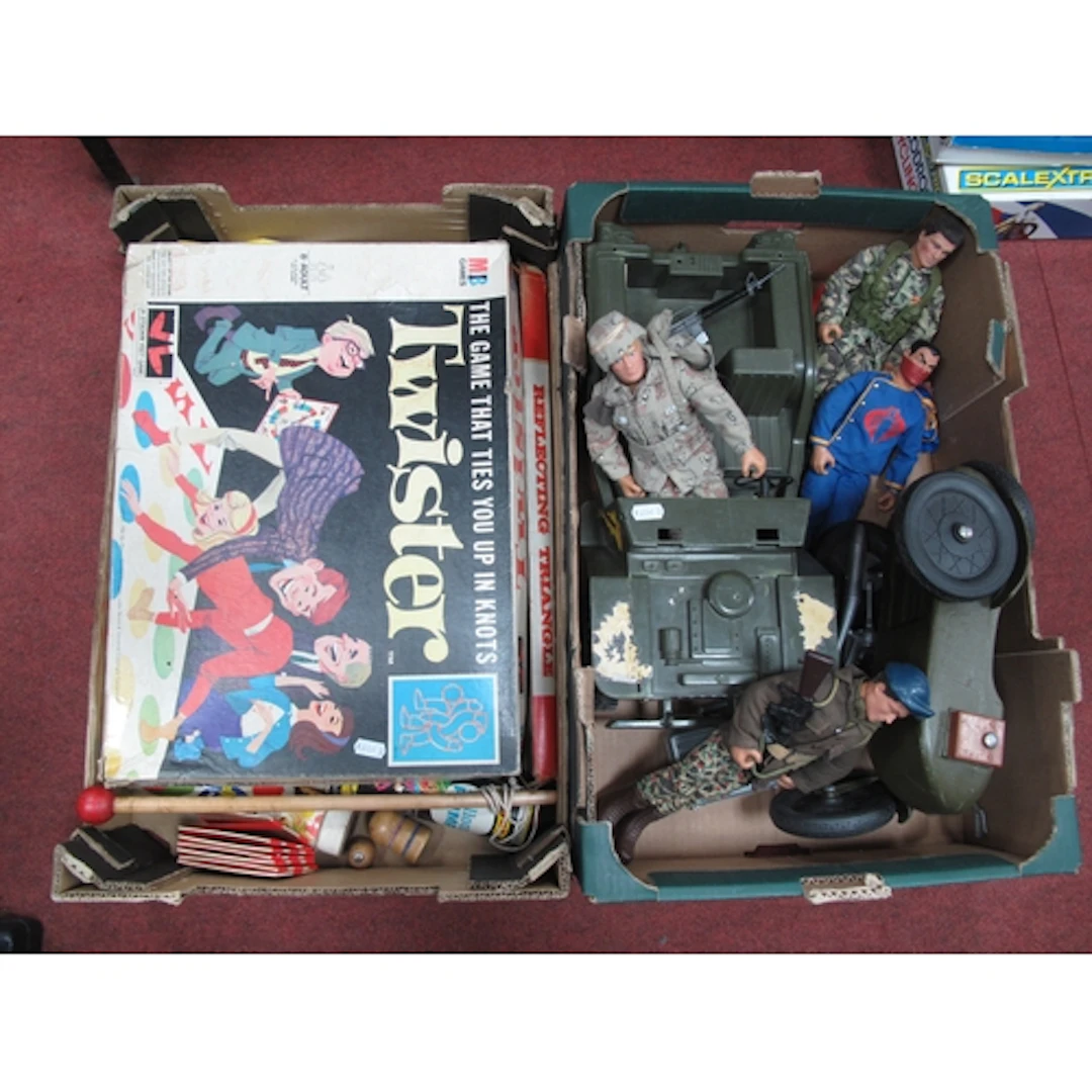 Toys and Games, including group of military action figures a...