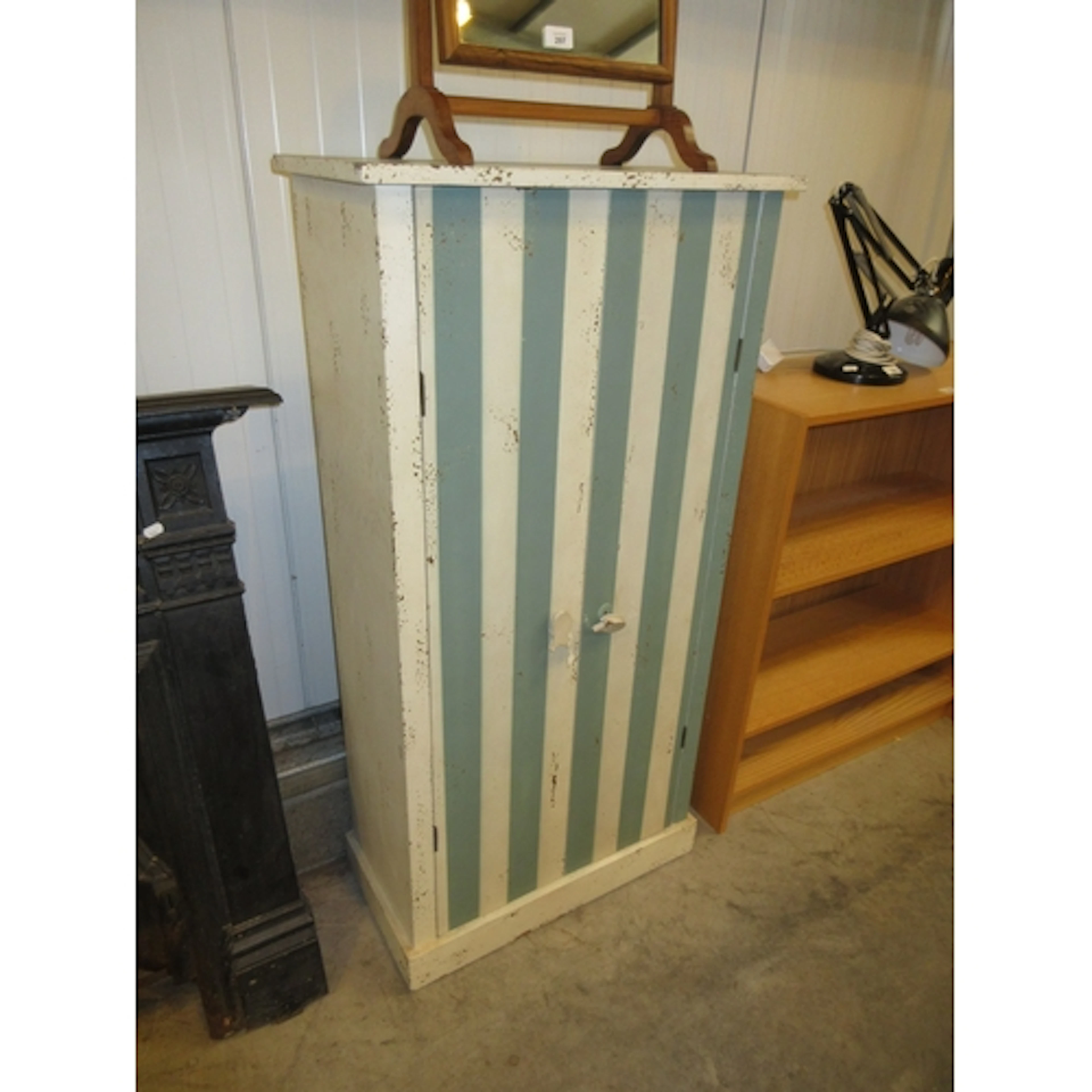 Shabby Chic Style Cabinet, 63x32x126cm h