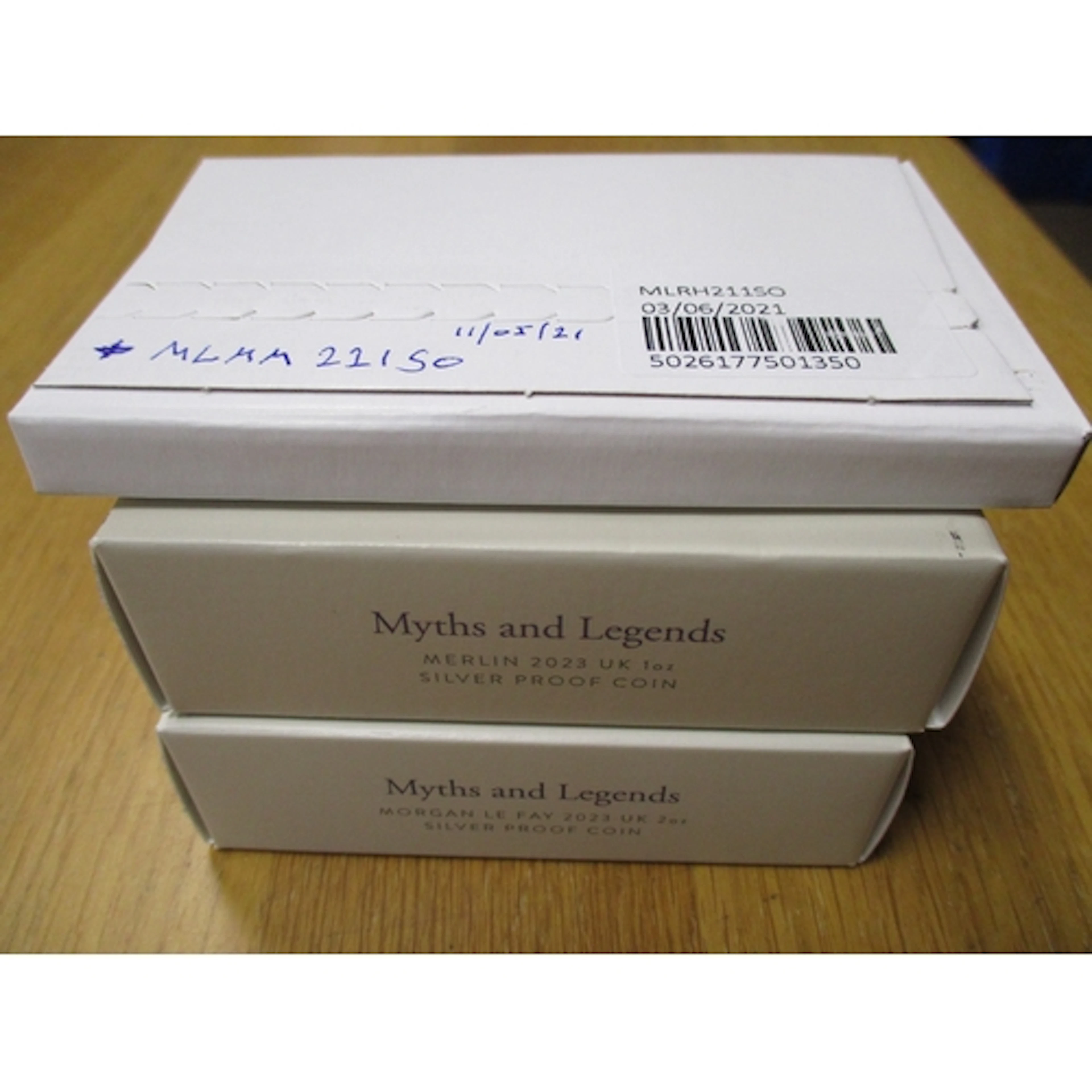 Myths and Legends collection of boxed silver proofs with 2oz...