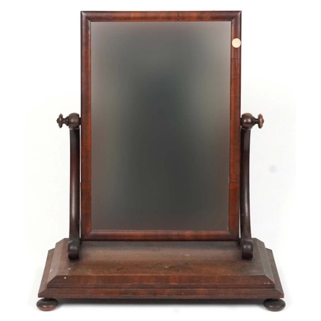 Victorian mahogany framed dressing table swing mirror, previ...