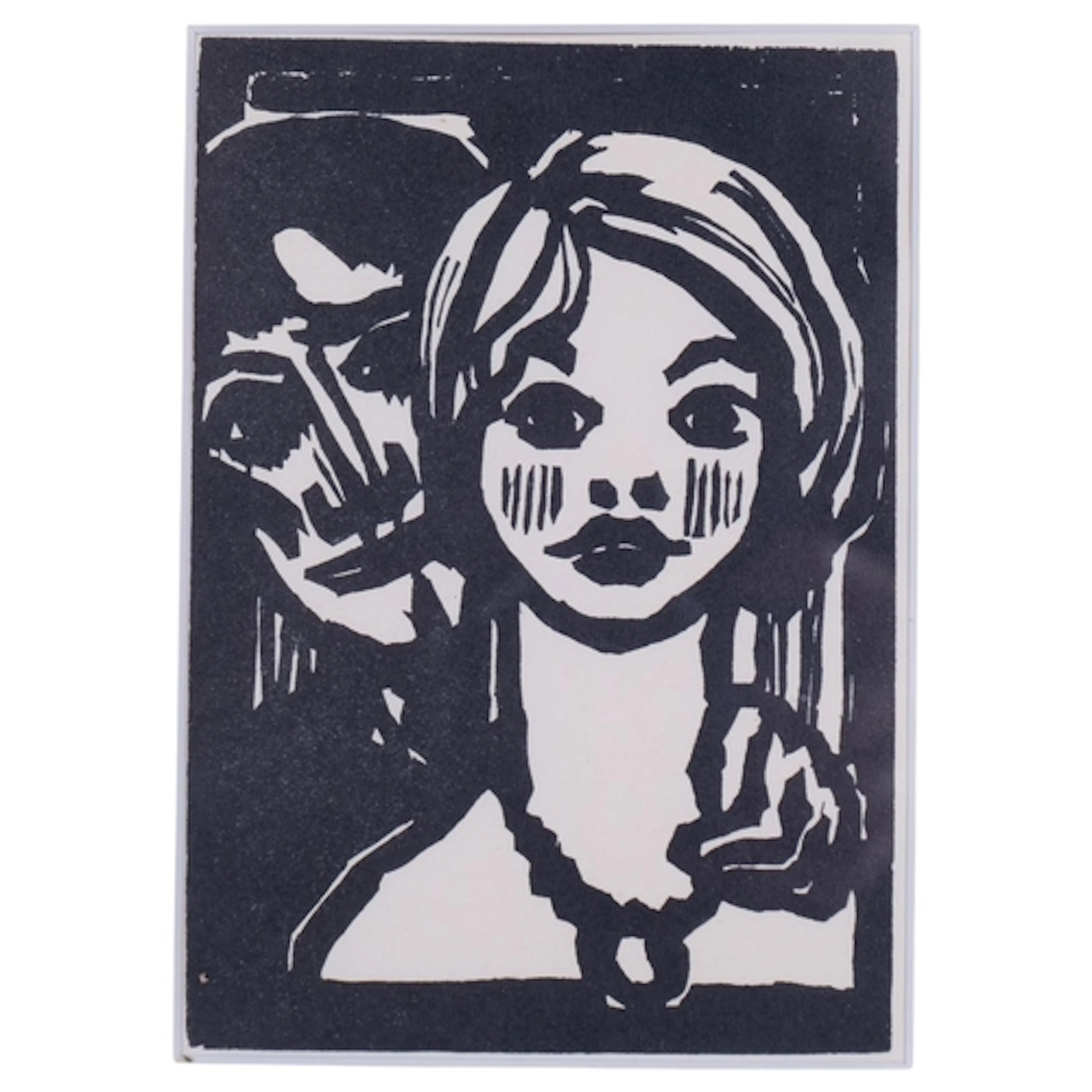 Emil Nolde (1867-1956), woodcut on paper, Mann und junges Ma...