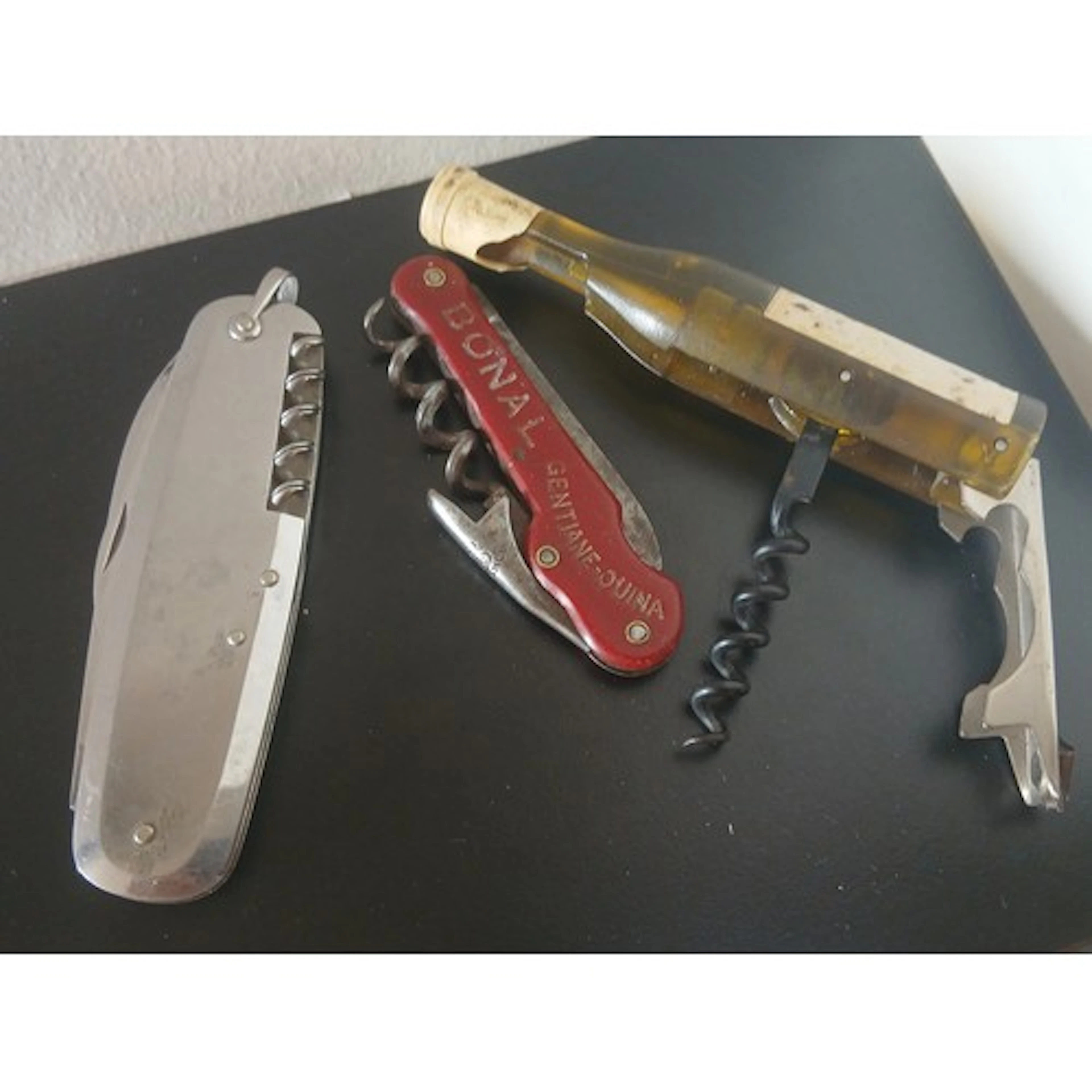 Three Wine Bottle Cork Screws Vintage and Older