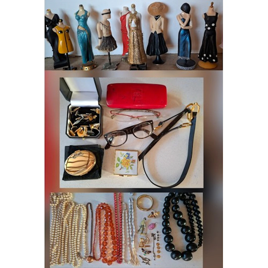 Ten Collectible World resin mannequins and figures, a pair o...