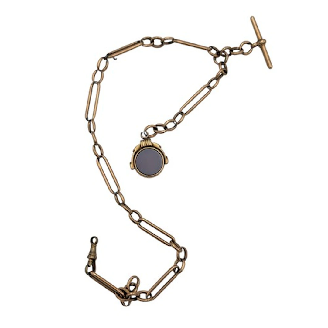 A Victorian 15ct gold and bloodstone mounted pendant watch c...