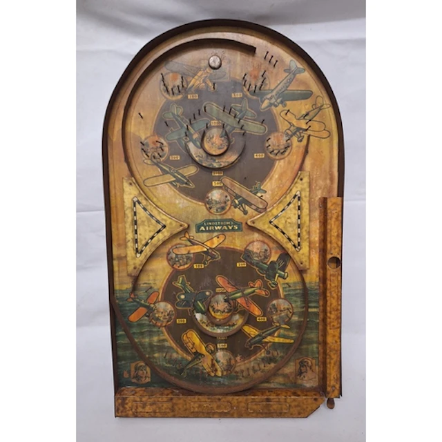 Metal Vintage Lindstrom's Airways Game Bagatelle Board with ...