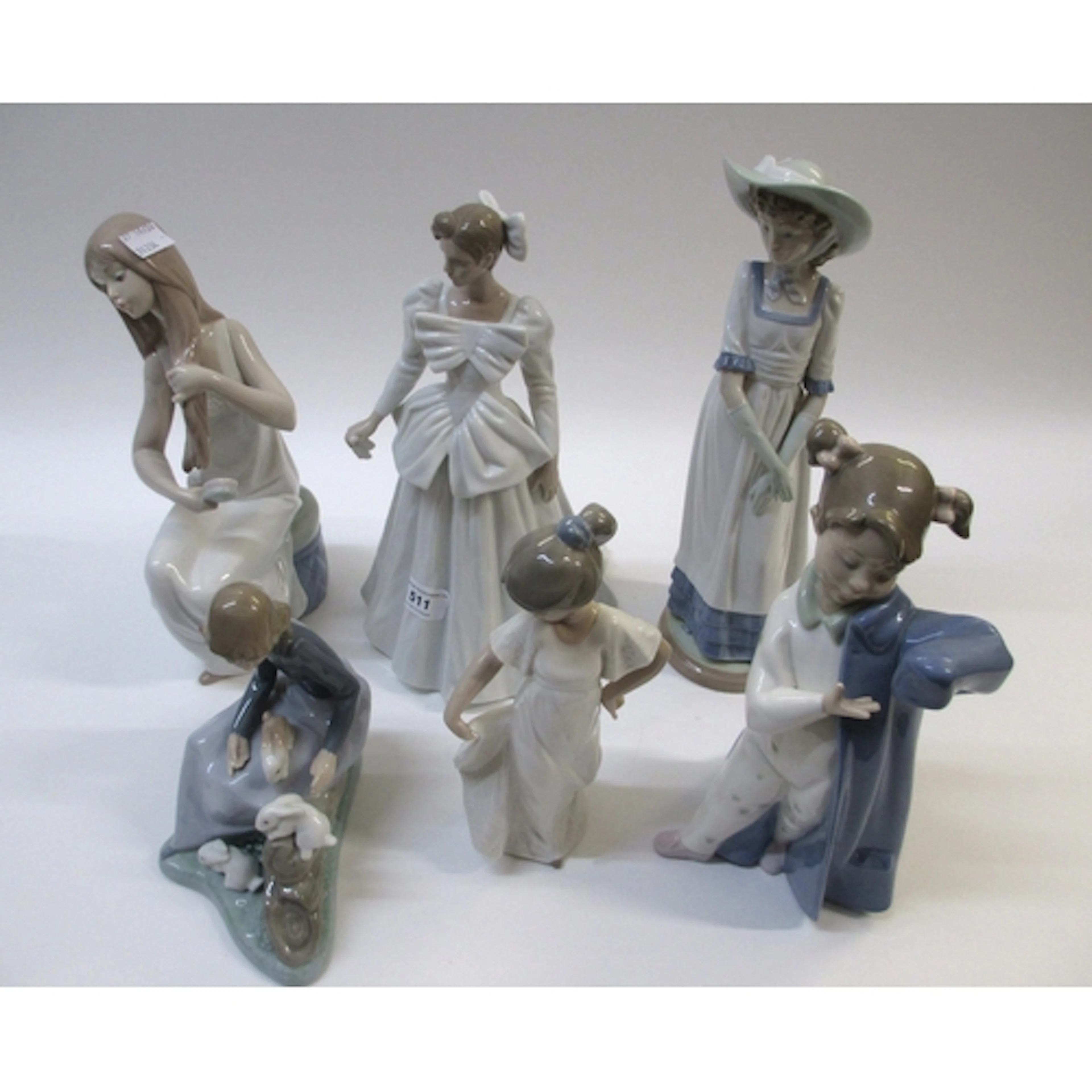 Six various Nao figures