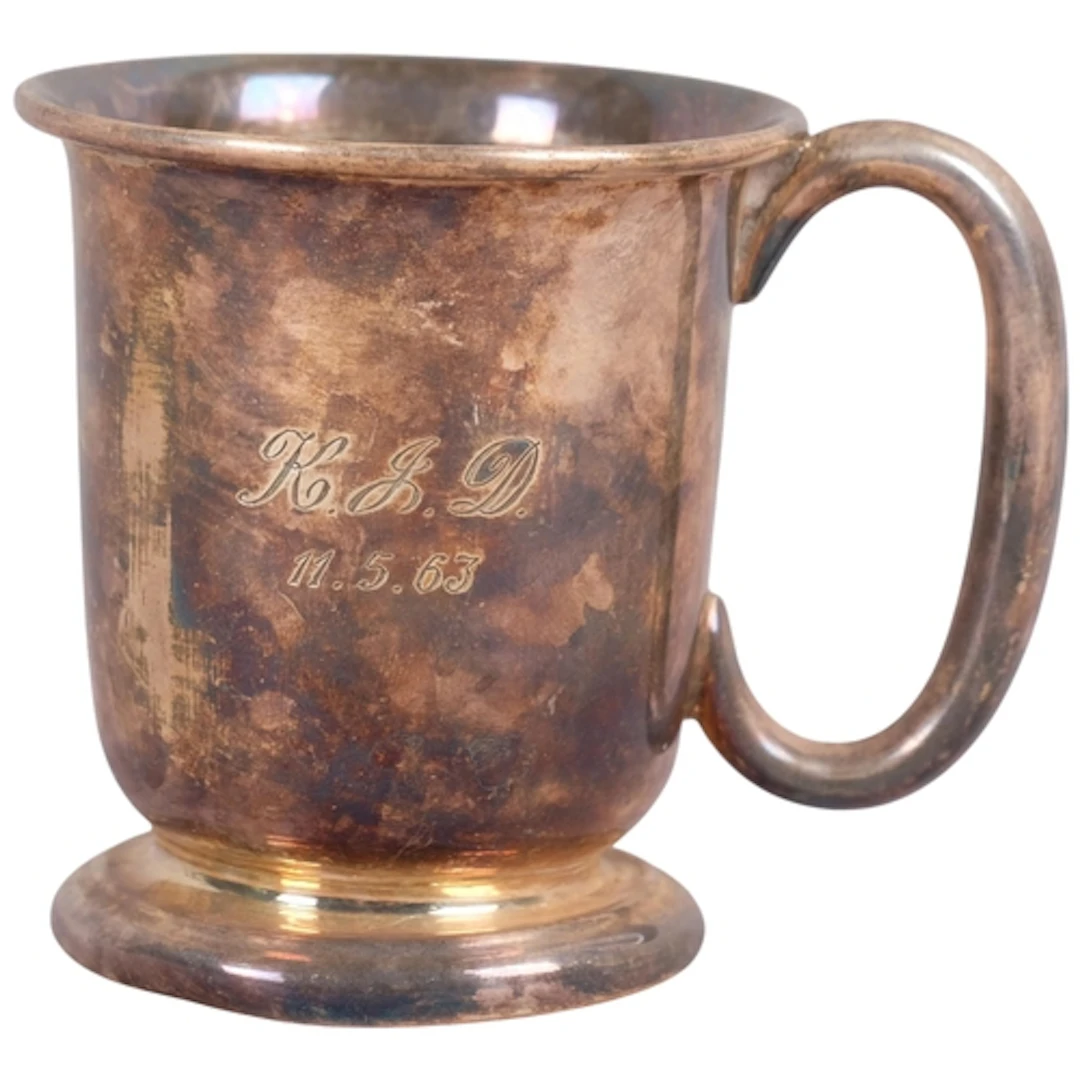 An Elizabeth II silver christening mug, Viners Ltd, Sheffiel...