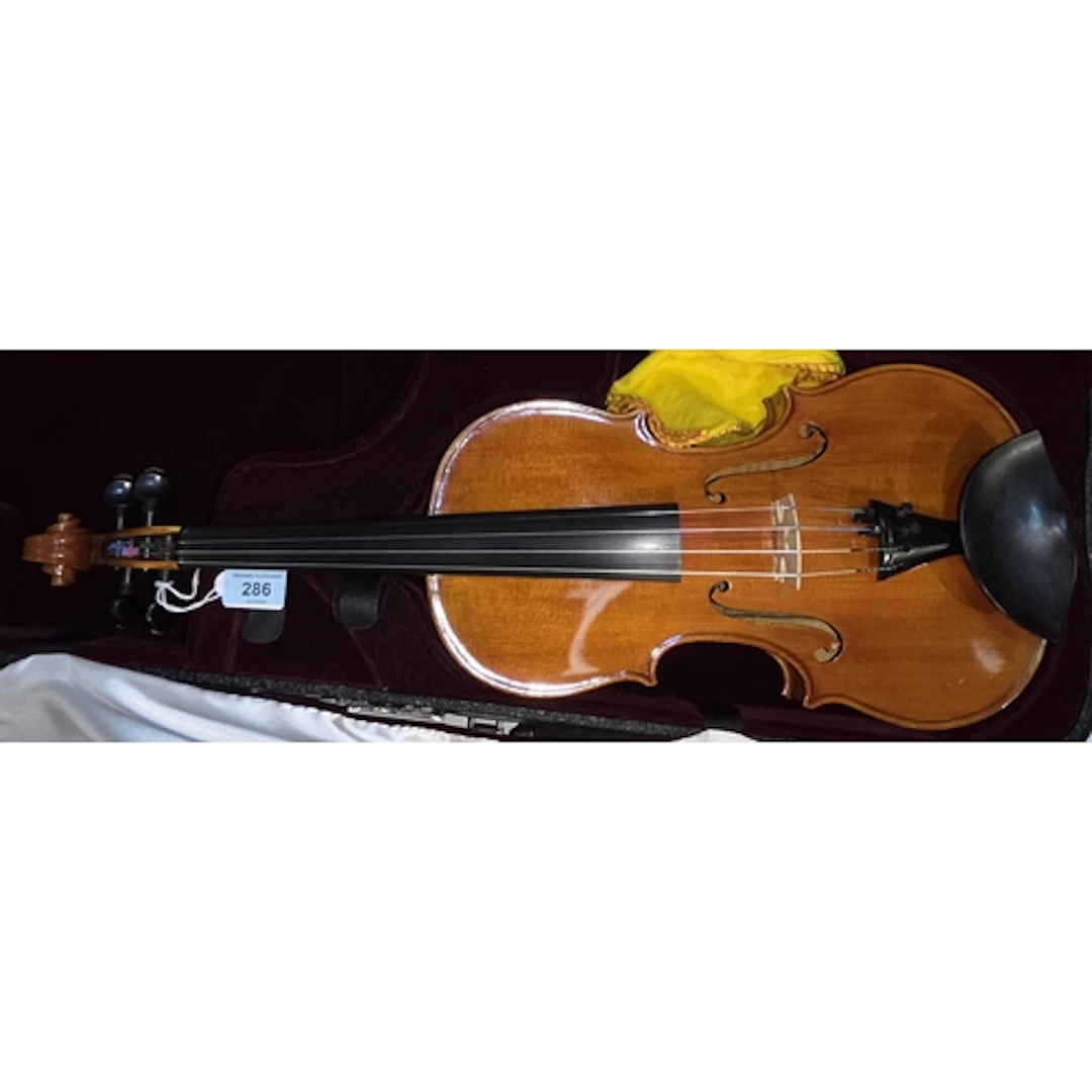 A modern VIOLIN, the label reading Erns Heinrich Roth Bubenr...