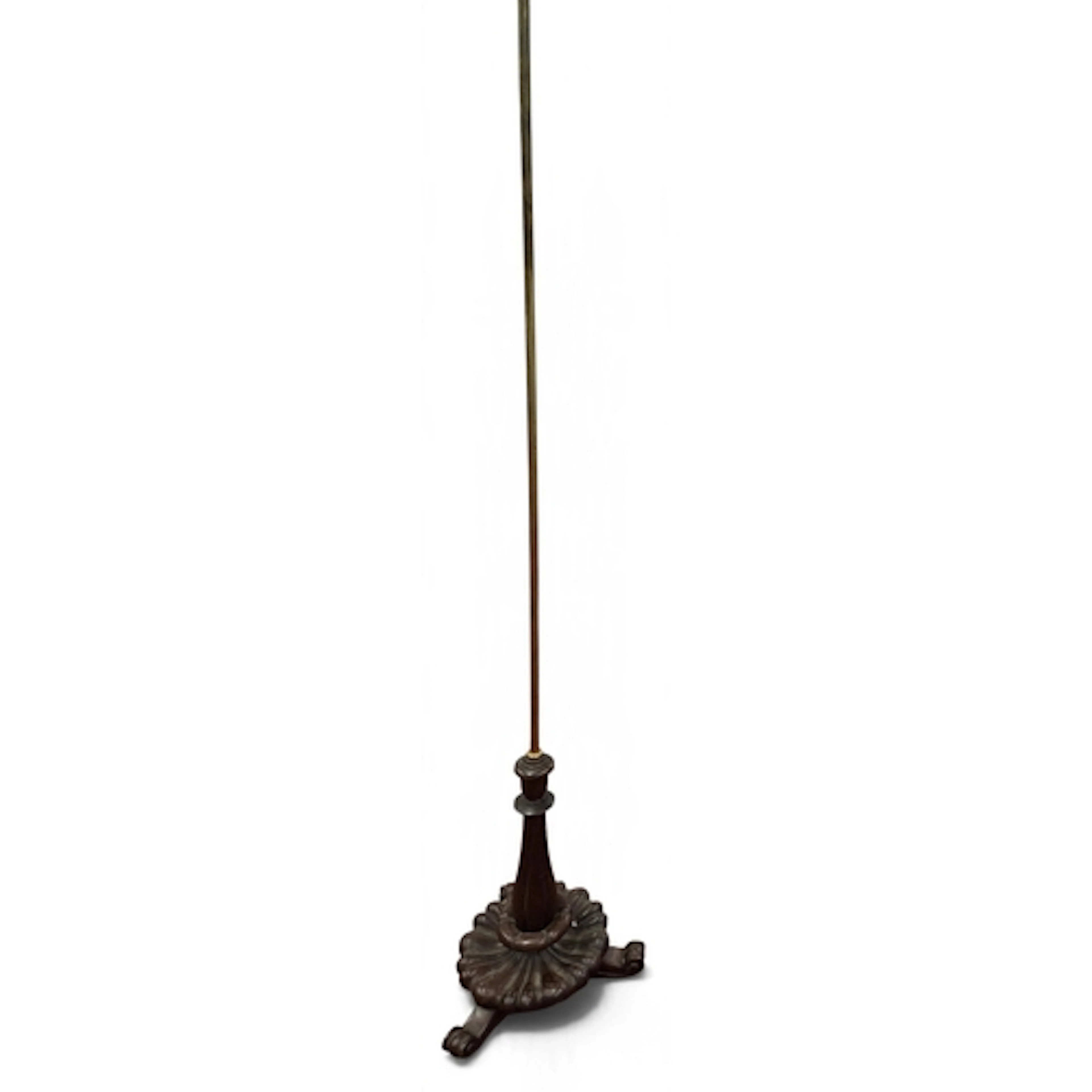 A 19th Century Rosewood Pole Screen lacking panel.