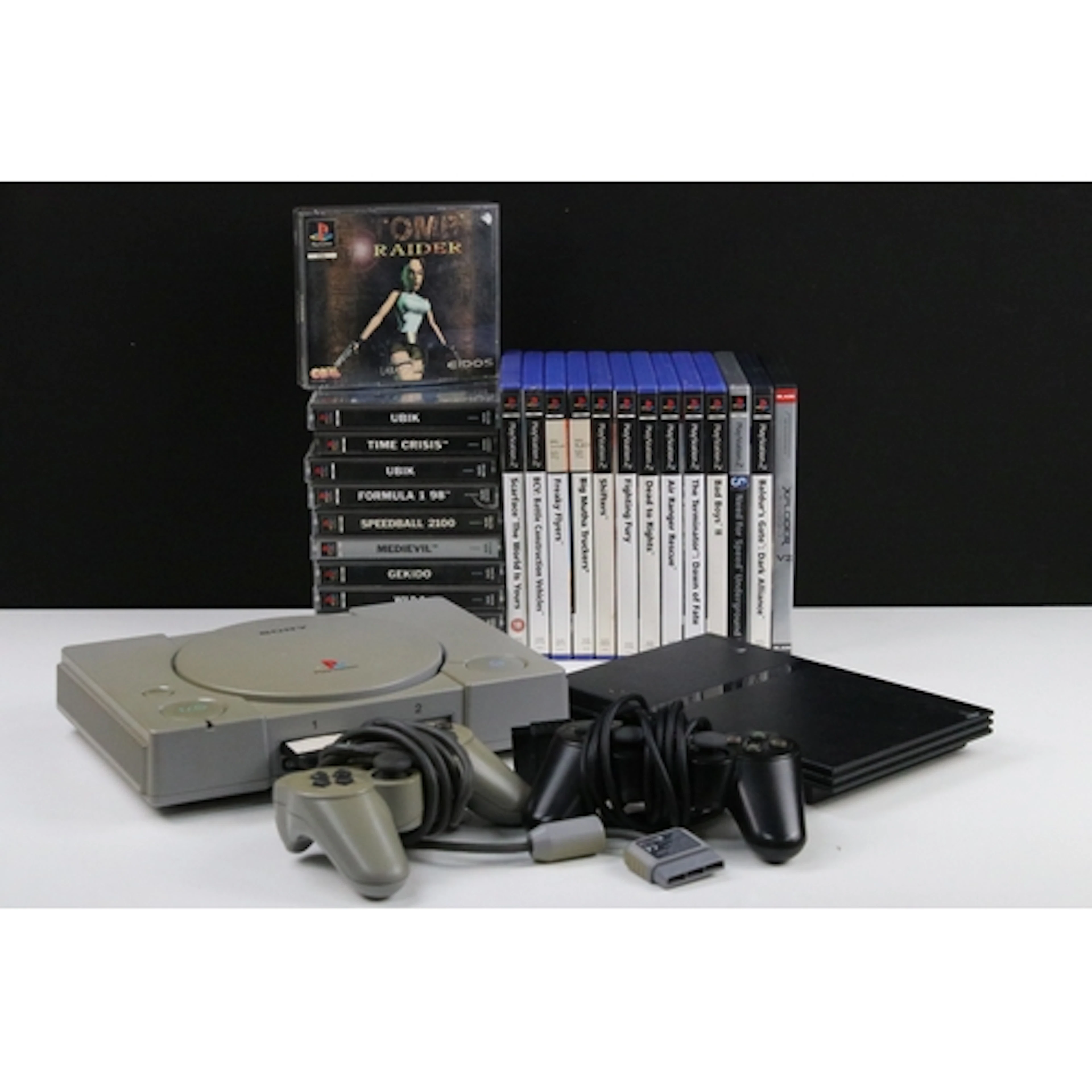 Retro Gaming - Collection of Sony PlayStation games consoles...